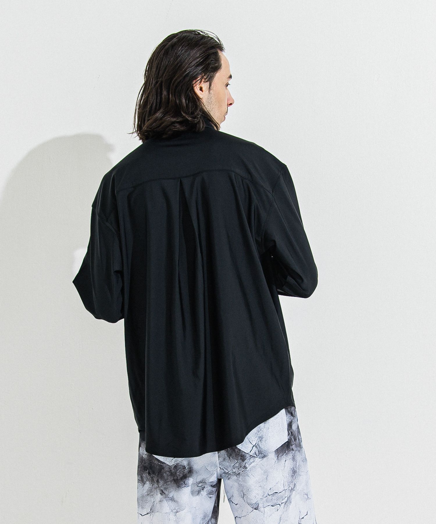 RUSH JACK SHIRTS / RC36-SH-001 / オーバーサイズラッシュガードシャツ / ブラック