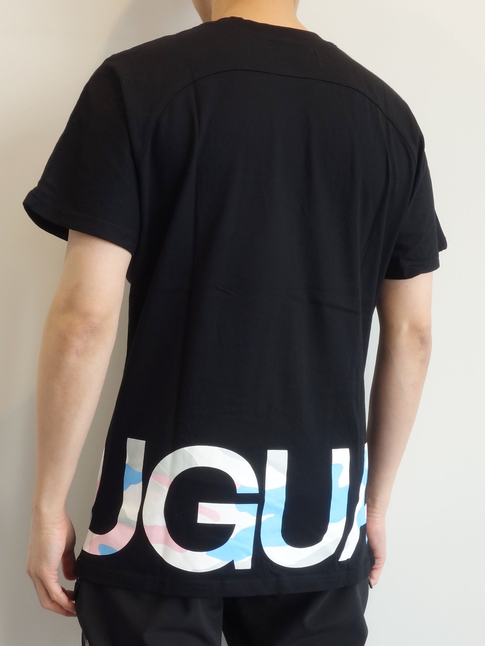 カモ柄ロゴ半袖Tシャツ / ust-22017