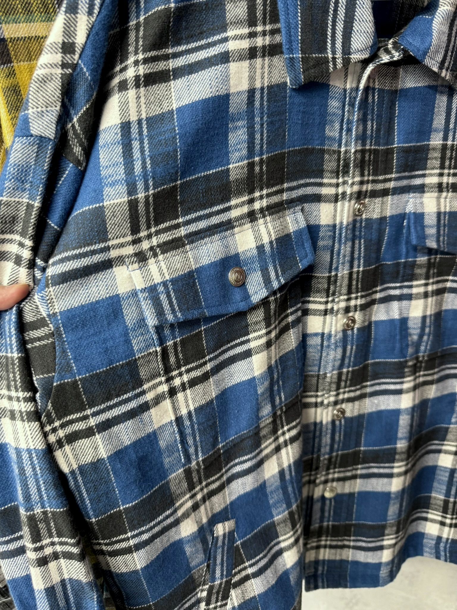 OLD SLABL CHECK JK / RC42-JK-005 / チェックCPOジャケット / ブルー (12月下旬入荷予定)