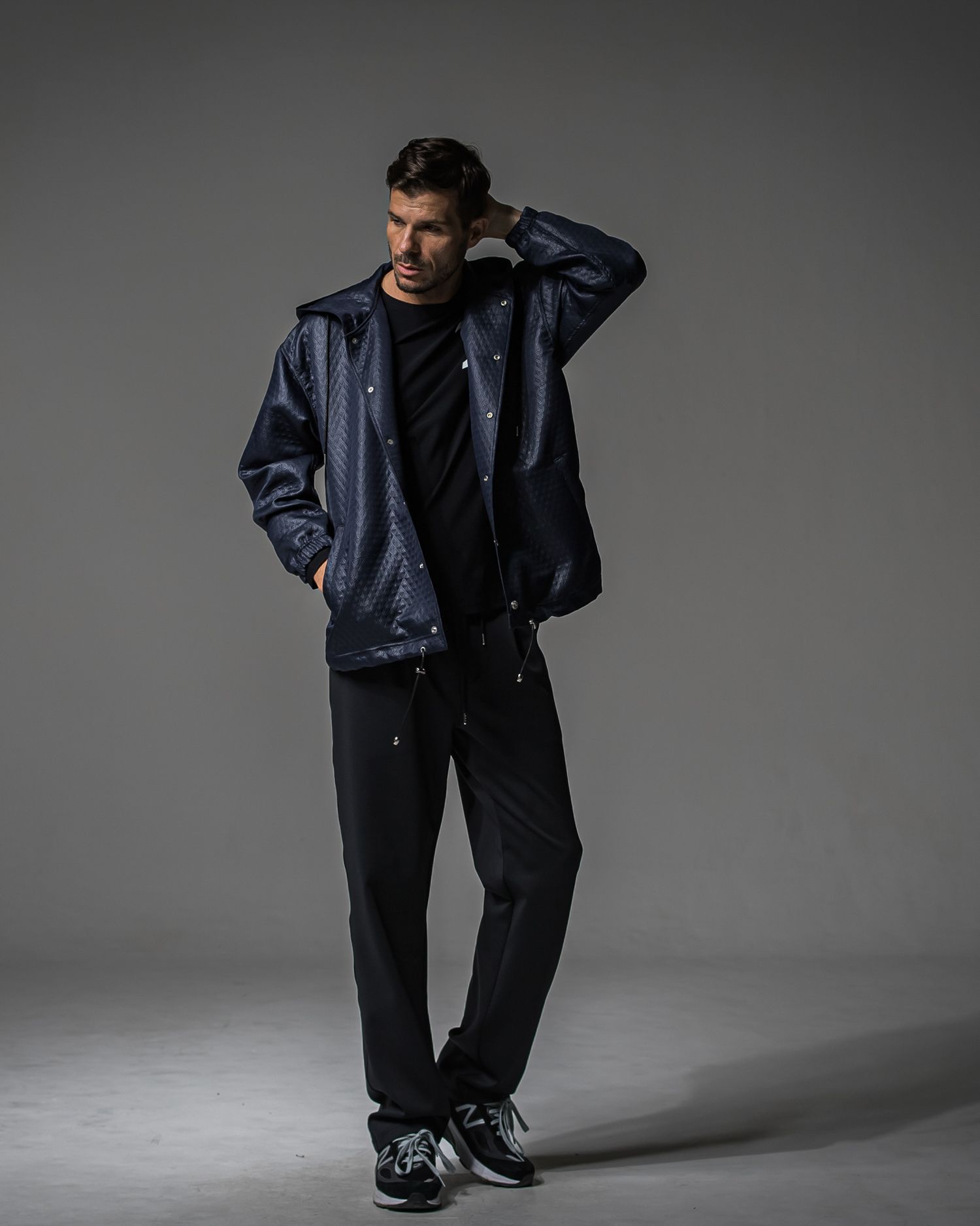 CHRIS EASY WIDE TUCK PANTS / RC37-ST-016WT / ワイドタックパンツ / ブラック