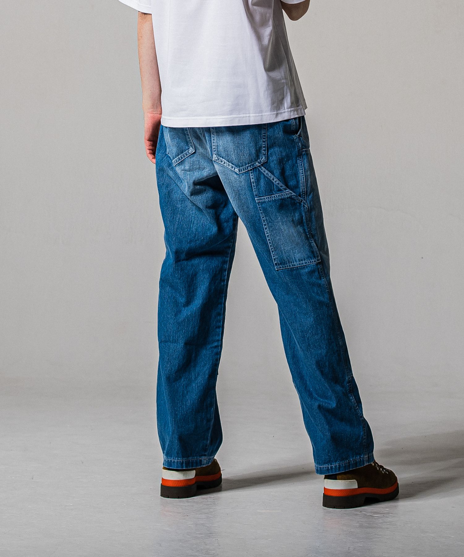 DOUBLE KNEE PT / RC39-ST-041 / ダブルニーワイドデニムパンツ / ライトインディゴ (2月中旬入荷予定)