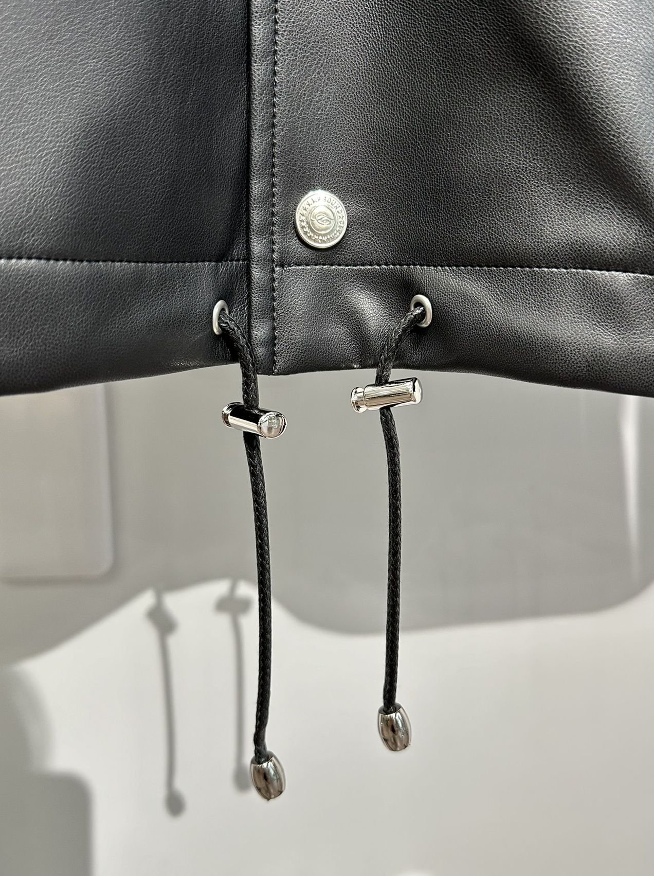 COACH HOODIE / RC33-JK-009 / レザーコーチパーカー / ブラック