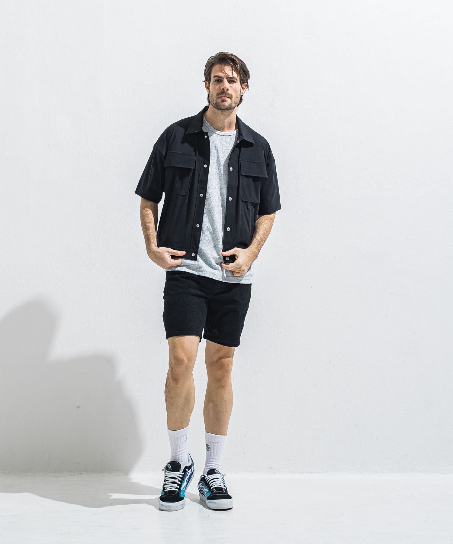 VINTAGE PILE SHORTS / RC40-HP-001 / パイルショーツ / ブラック (5月中旬入荷予定)