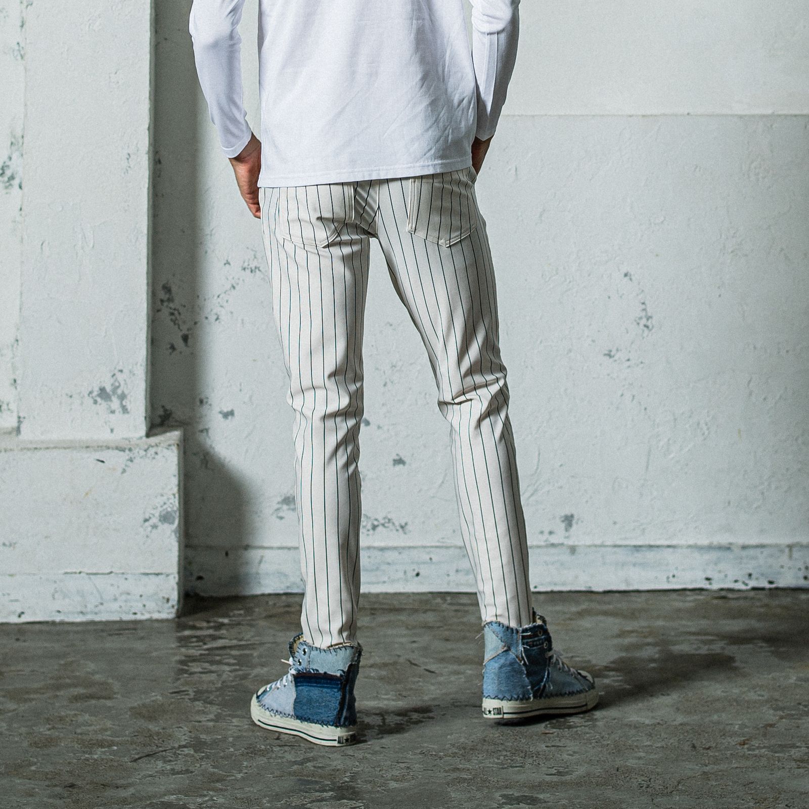 CHRIS EASY PANTS / RC35-ST-016 / イージーパンツ / ホワイトストライプ