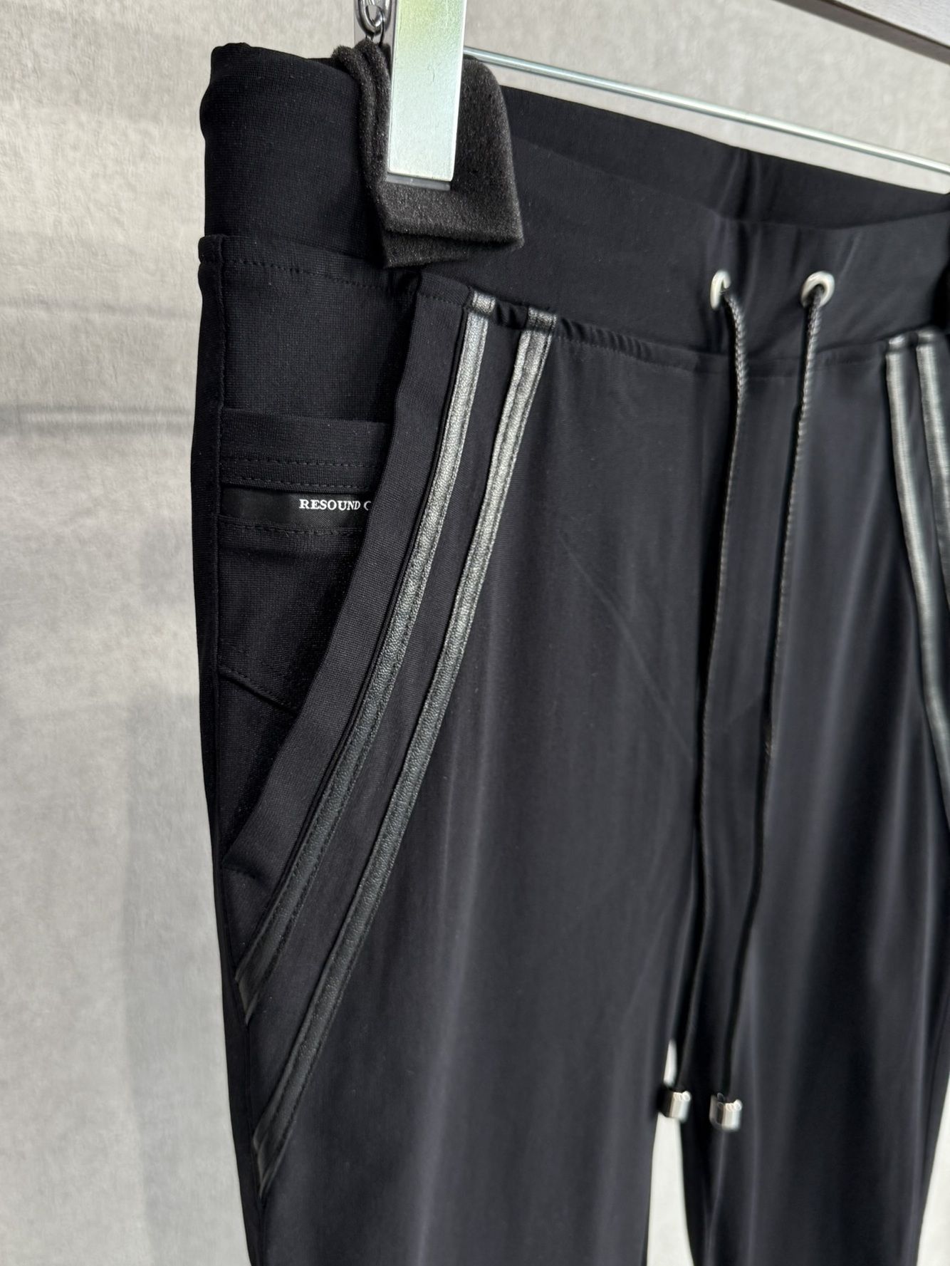 EDGE NYLON PT / BASIC-ST-014 / エッジナイロンラインパンツ / ブラック×ブラック