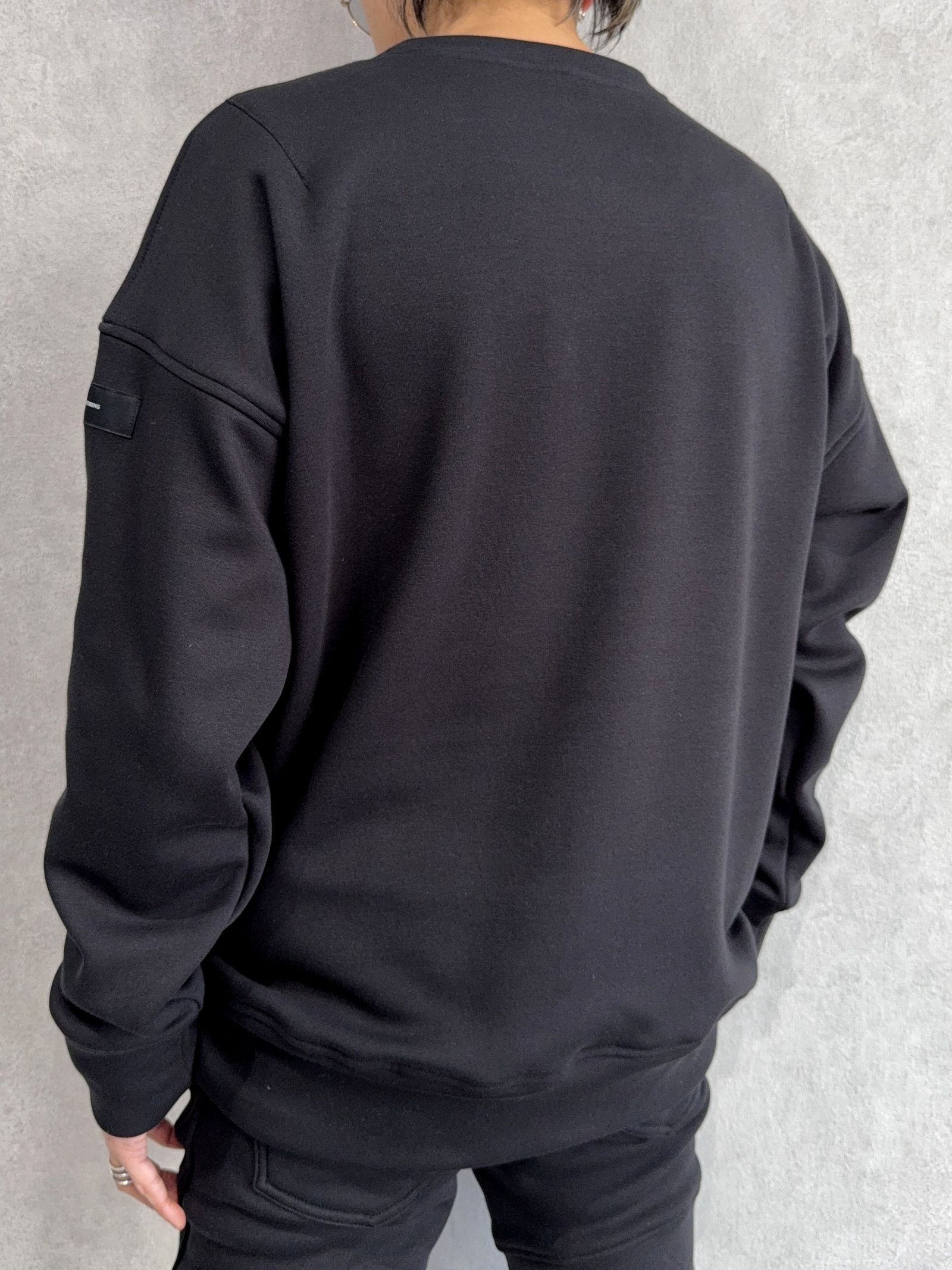 【FRIDAYコラボ】 FRIDAY OLD LOGO VELOURS FLEECE TRAINER / RCF1-C-003 / 裏起毛FRIDAYオールドロゴトレーナー / ブラック