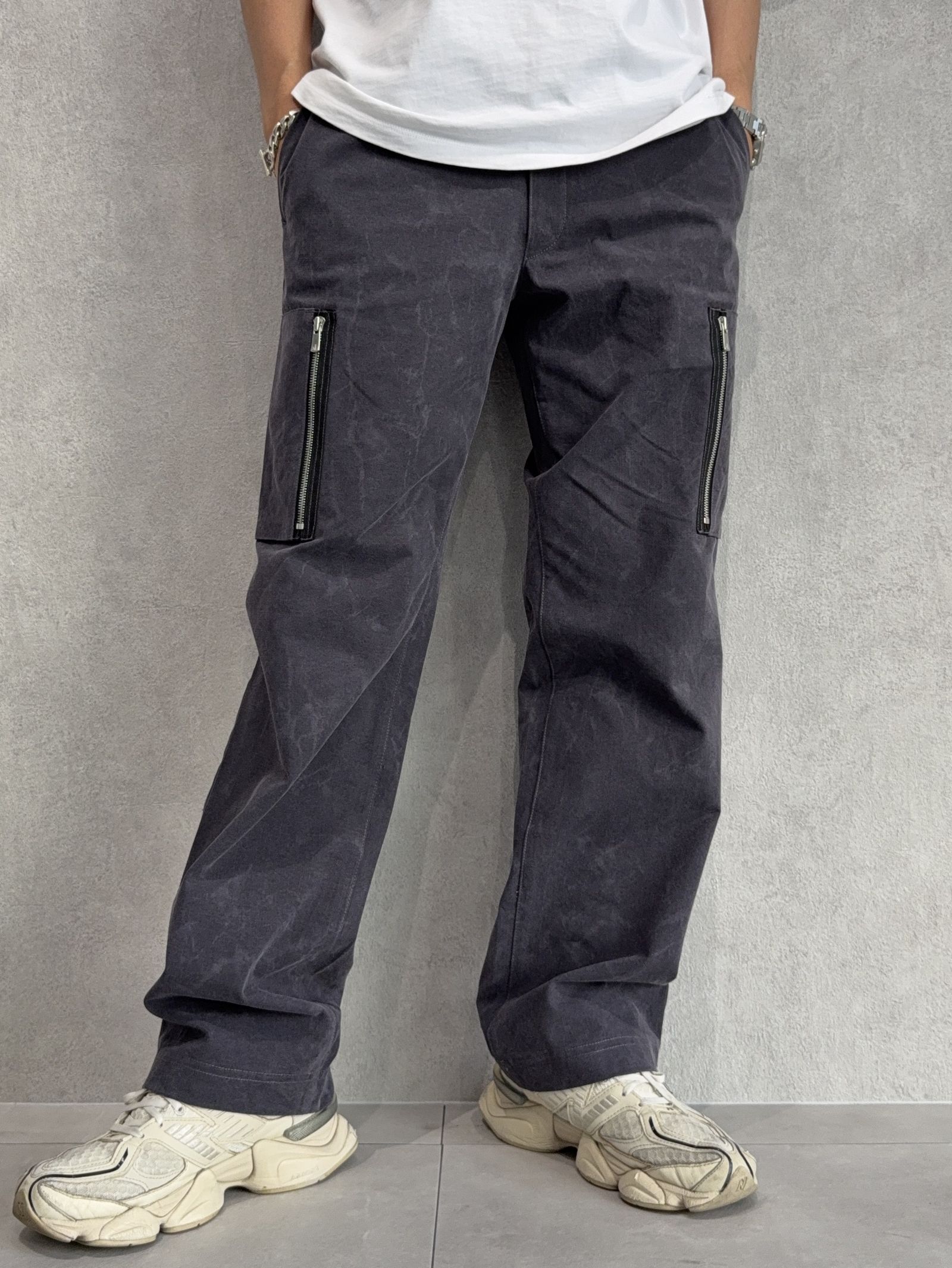 DAVID CARGO PANTS / RC37-ST-040 / ミリタリーワイドカーゴパンツ / ヴィンテージブラック