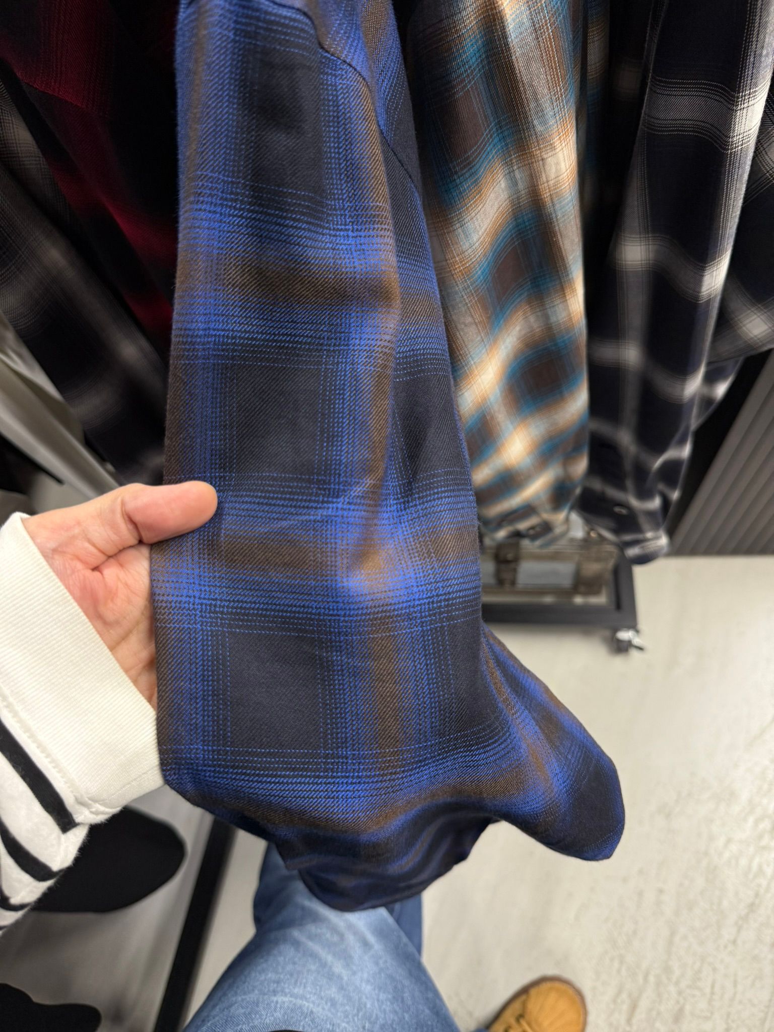 50S CHECK JK / RC39-JK-007C / チェックシャツジャケット / ブルー (2月中旬入荷予定)