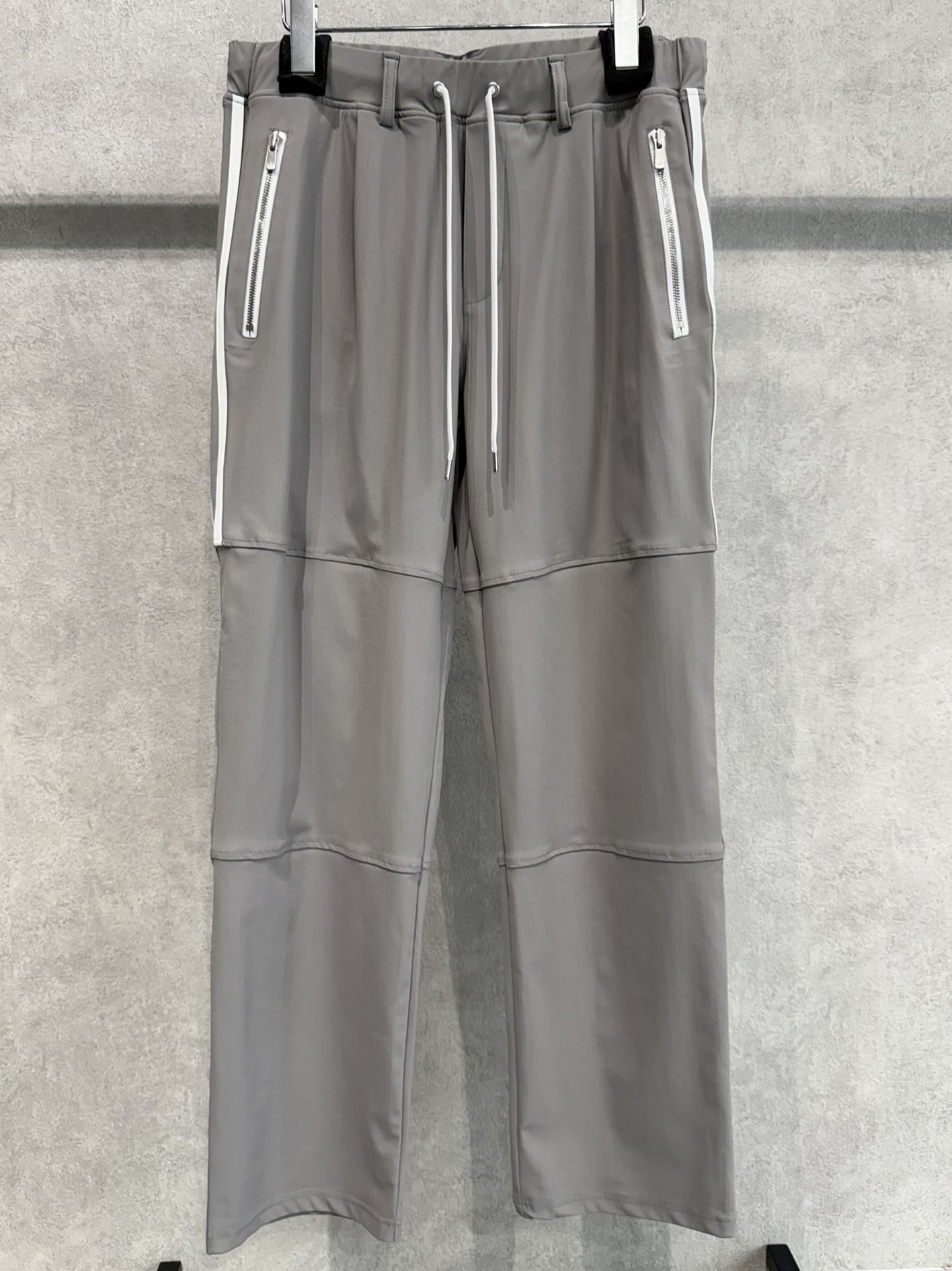JOHNSON LINE WIDE PANTS / RC39-ST-009WT / ジョンソンラインワイドタックパンツ / グレー×ホワイト