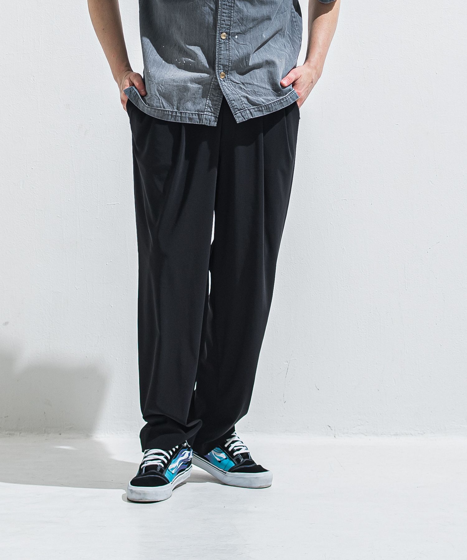 BEN PANTS / RC40-ST-038 / スーパーワイドパンツ / ブラック (5月中旬入荷予定)
