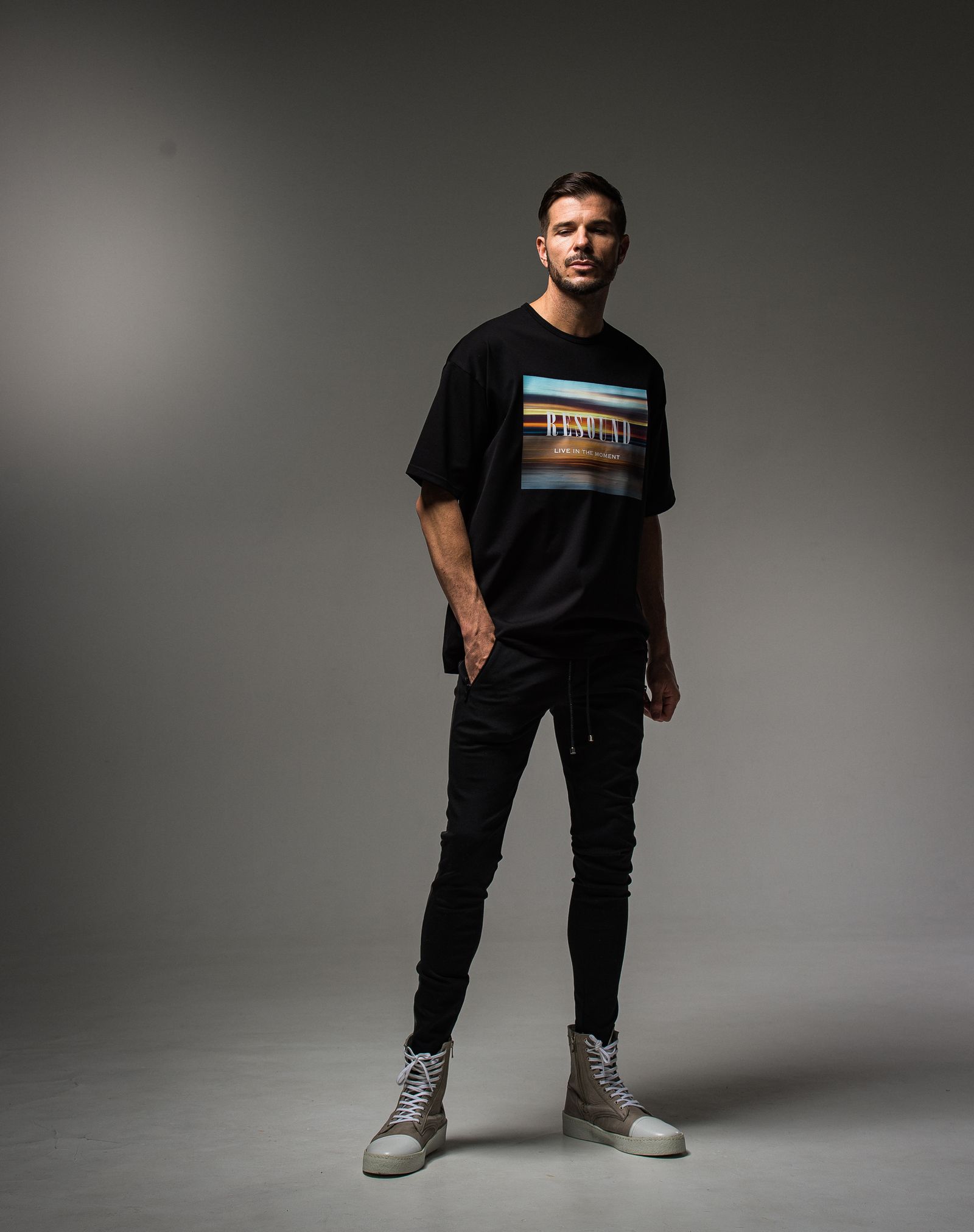 WEST BEACH PHOTO LOOSE TEE / RC23-T-002 / フォトプリントビッグTシャツ※