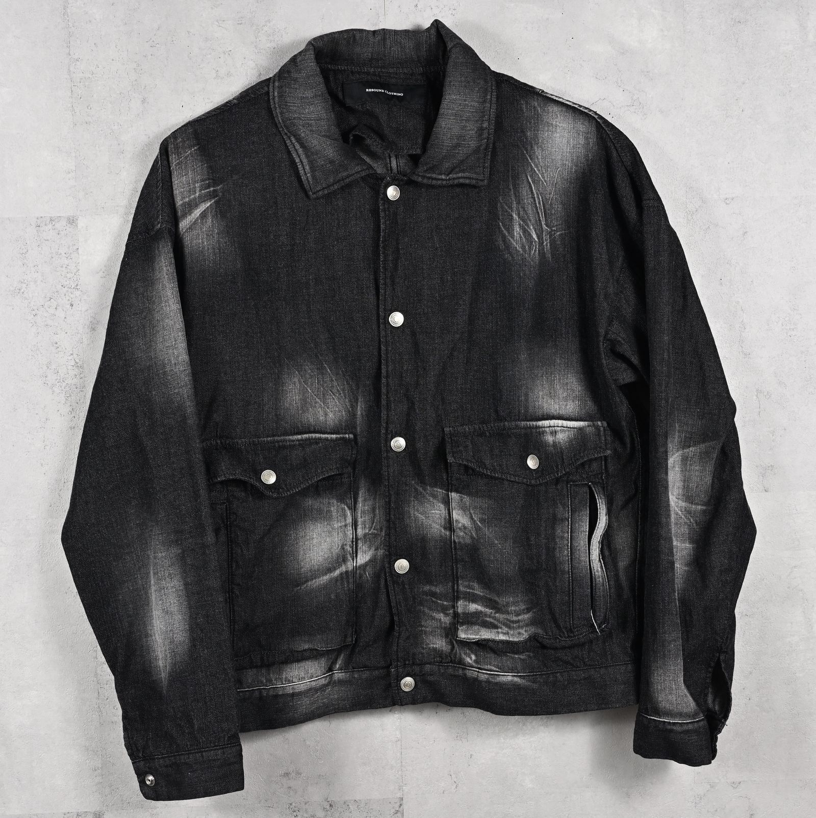 LDENIM AG FLIGHT JACKET / RC39-JK-003 / デニムフライトジャケット / ブラックユーズド (3月中旬入荷予定)