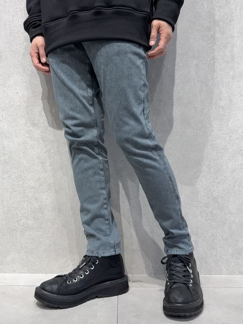 MICK DENIM JERSEY / BASIC-ST-020 / デニムジャージテーパードパンツ / ピグメントブラック