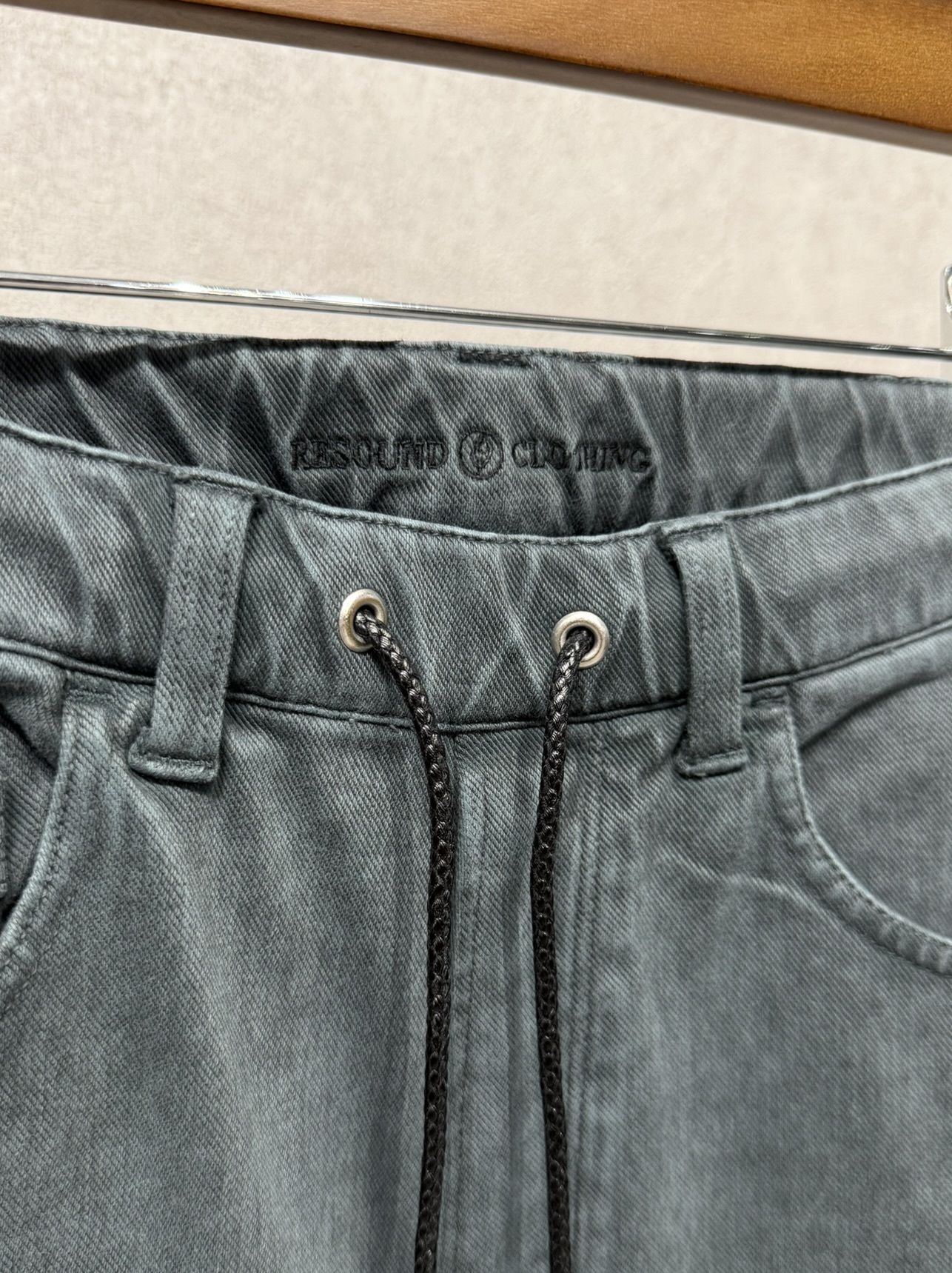 KING DENIM JERSEY / BASIC-ST-005 / デニムジャージバギーワイドパンツ / ピグメントブラック