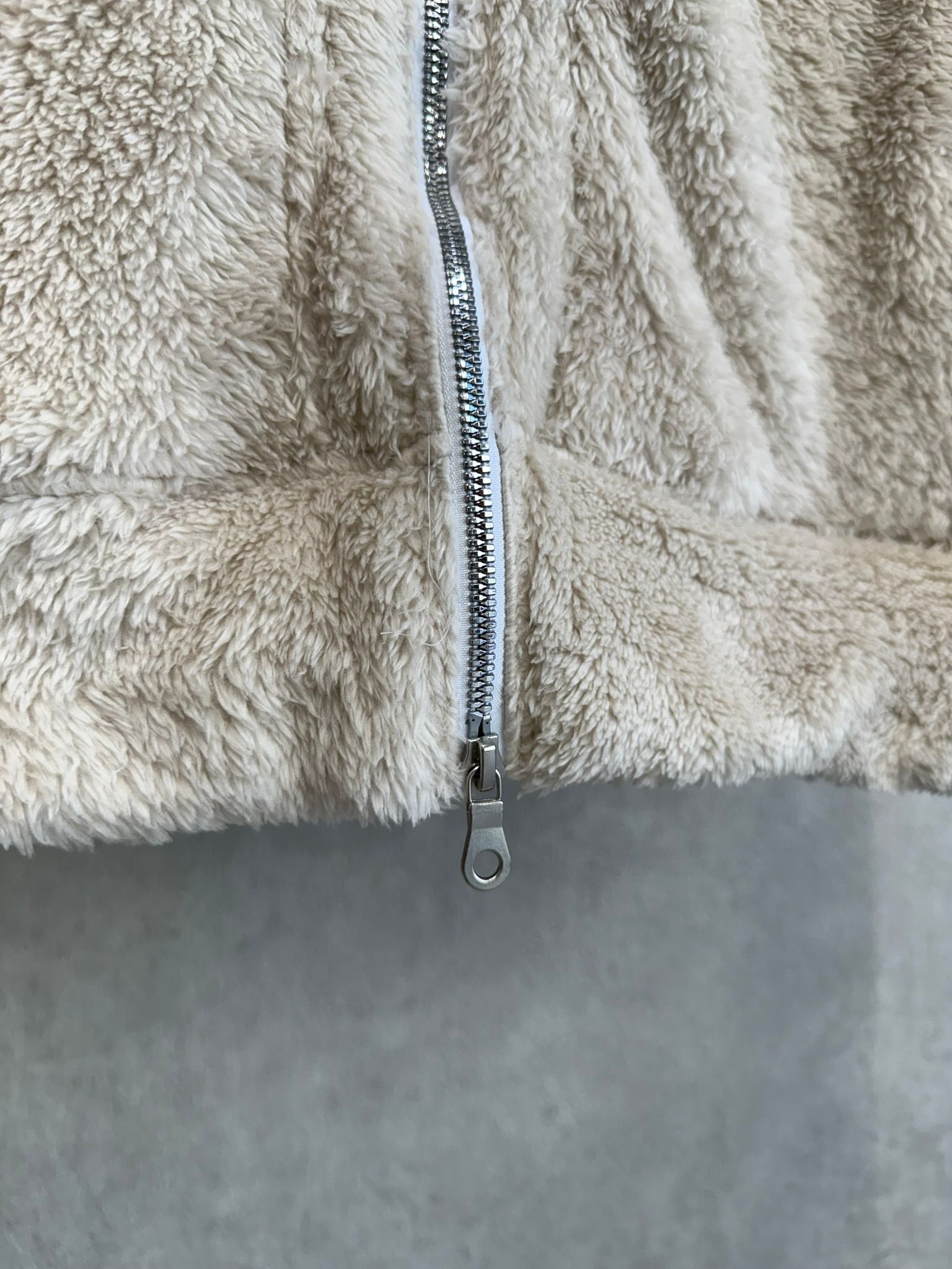 BOA ZIP LOOSE HOODIE / RC38-C-007 / ボアジップパーカー / ブラウン