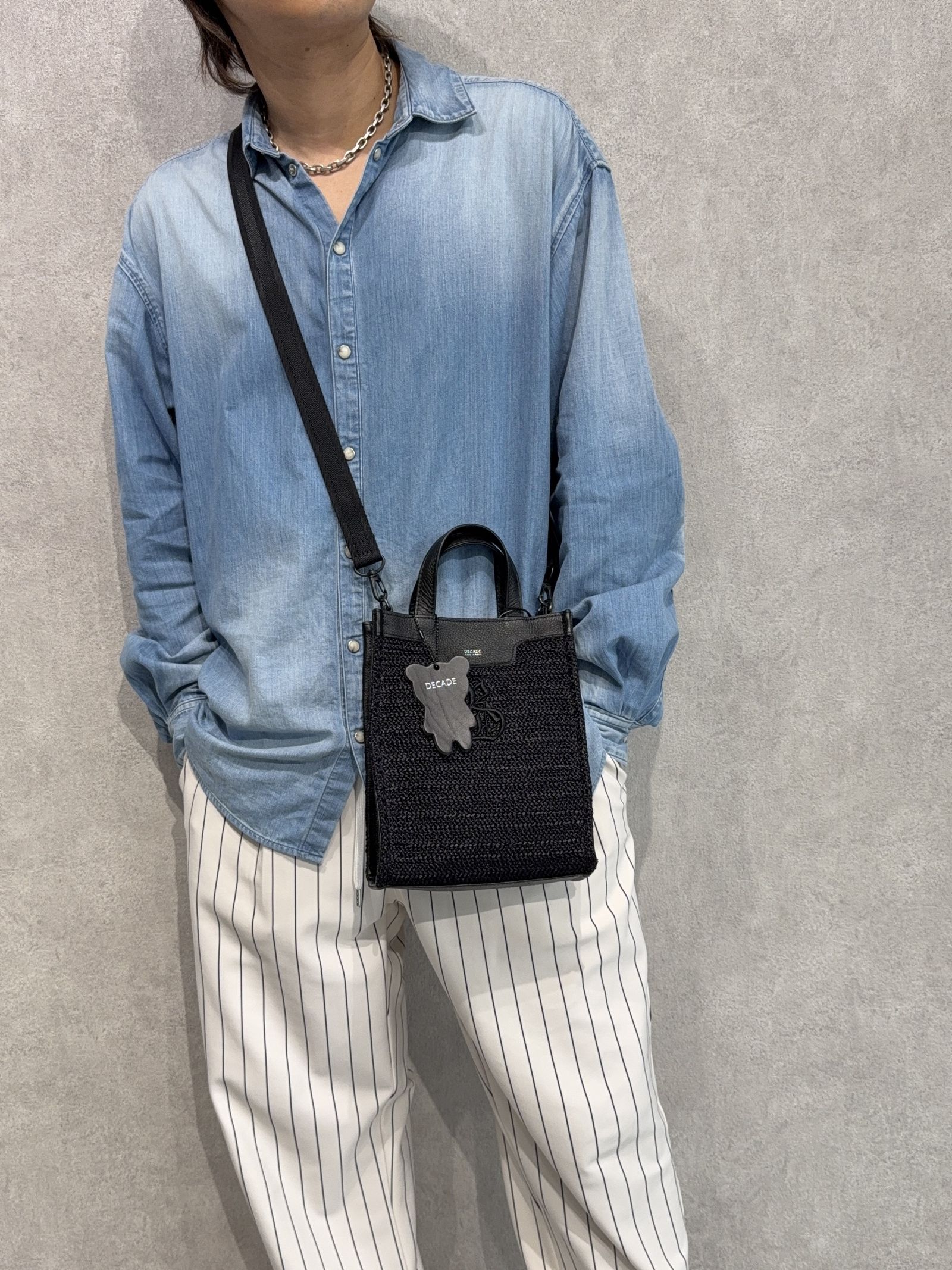 MESH MINI TOTE BAG / RC36-BAG-001RD / メッシュミニショルダートート / ブラック