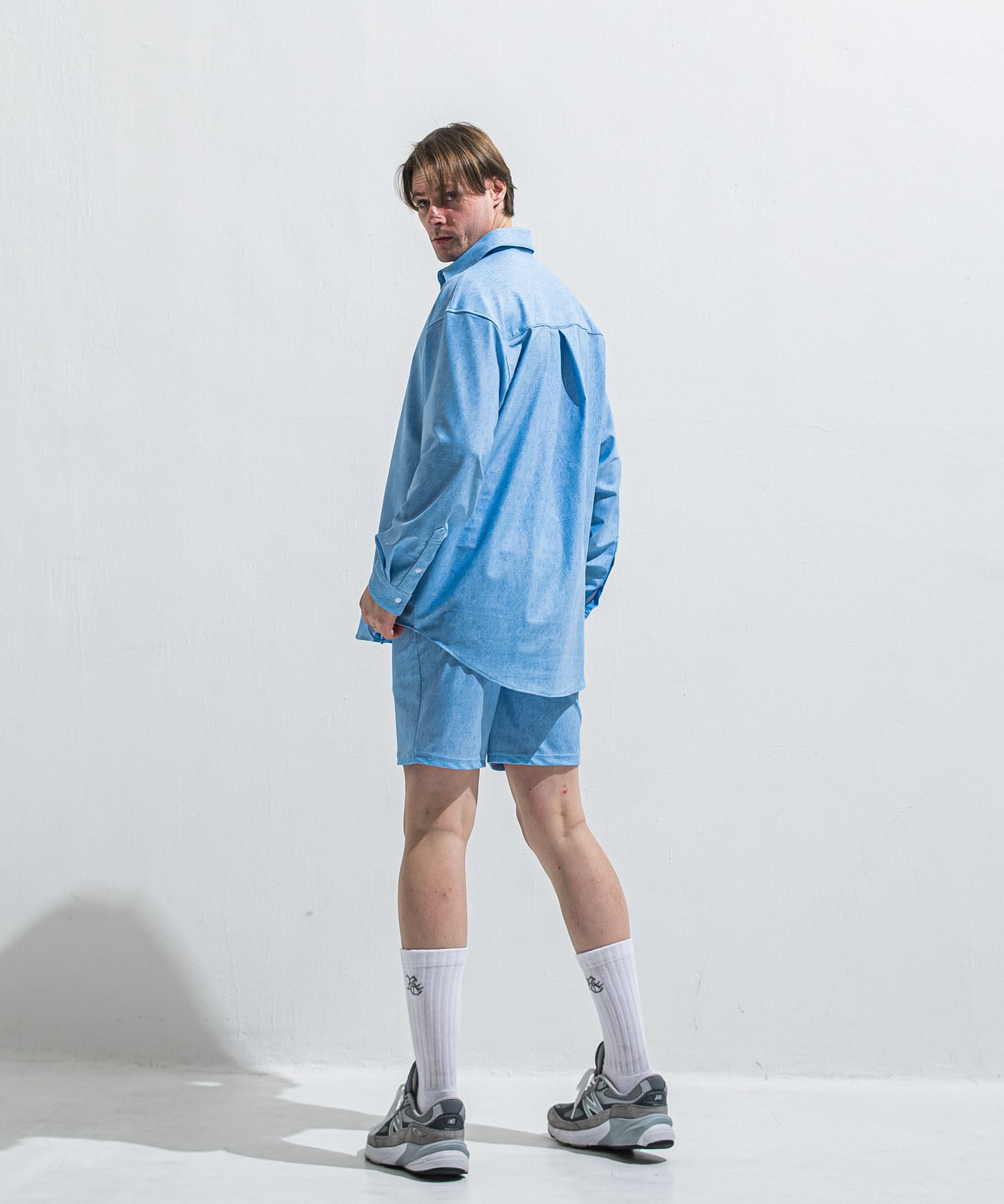 RUSH JACK SHIRTS / RC40-SH-001 / オーバーサイズラッシュガードシャツ / ライトインディゴ (5月中旬入荷予定)