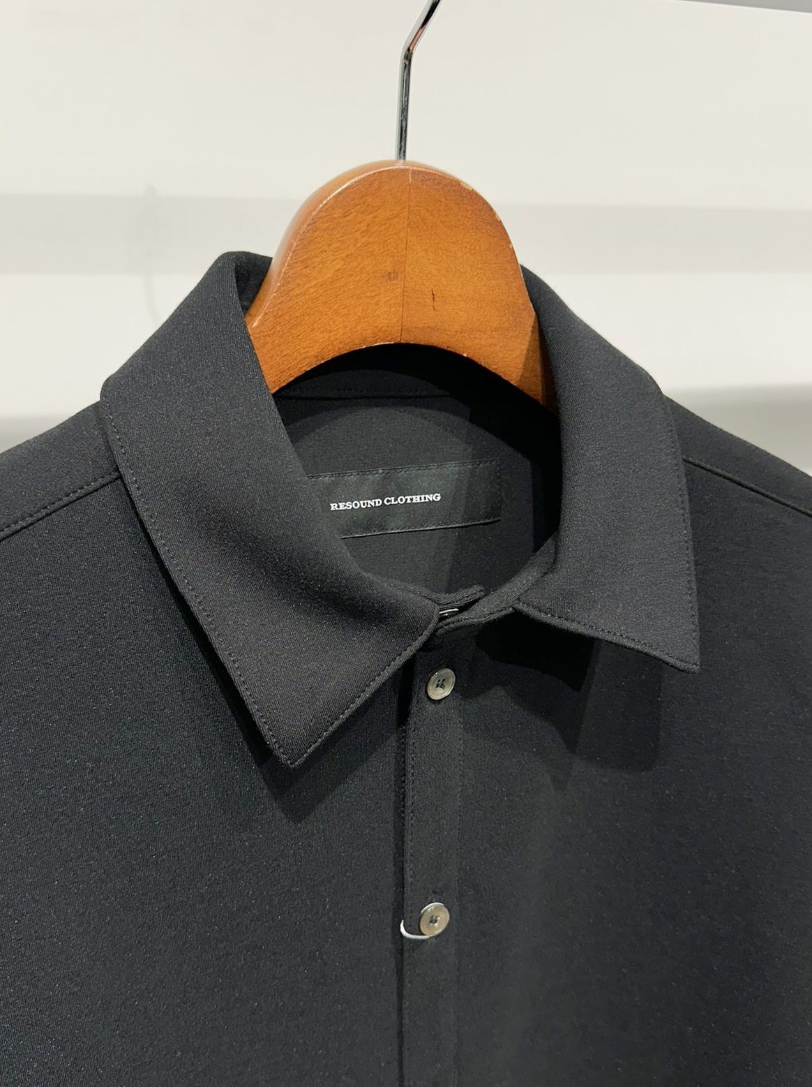 JERSEY JACK SHIRT / RC34-SH-001 / 裏起毛オーバーサイズシャツ / ブラック