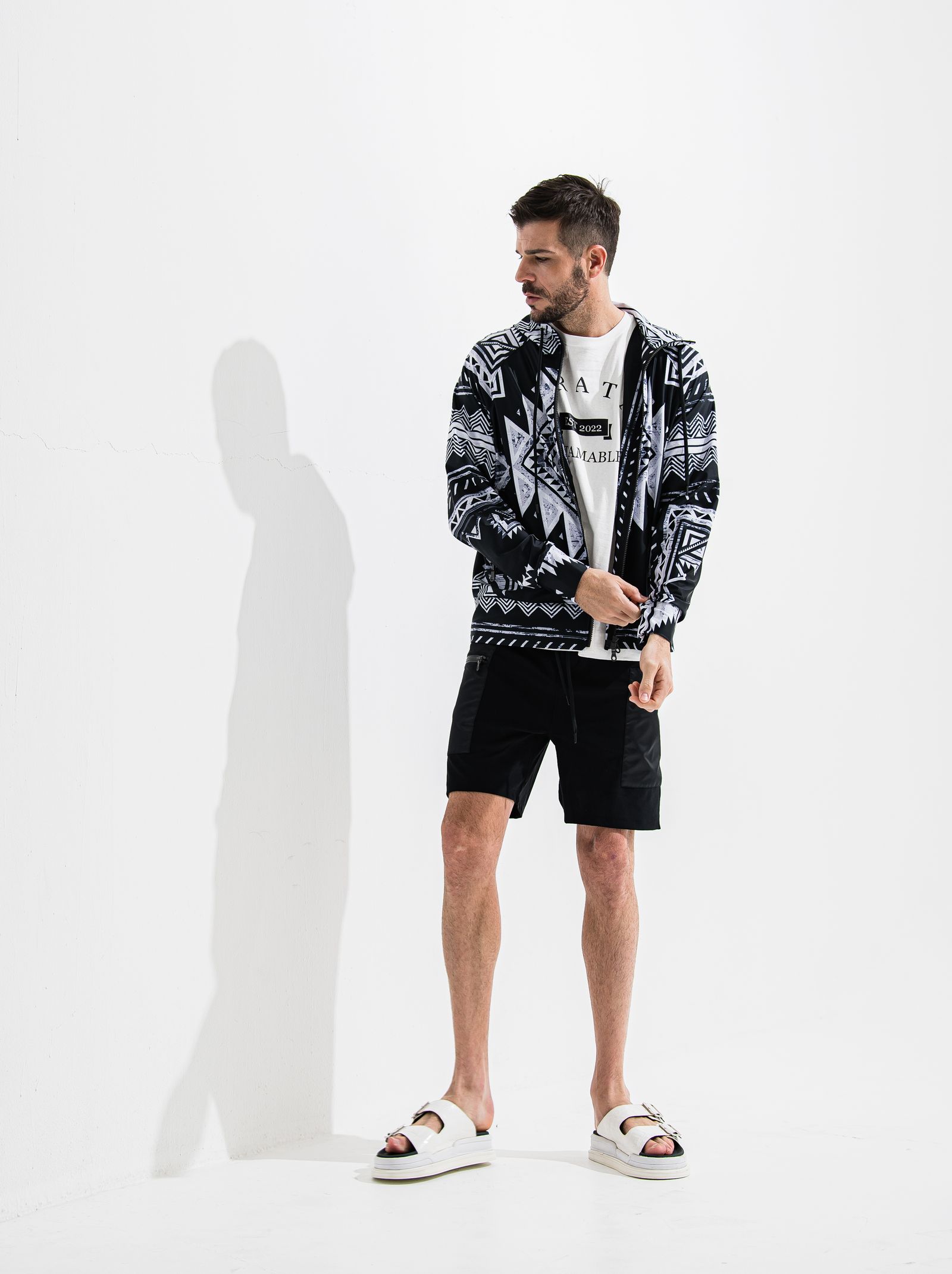 RUSH ZIP HOODIE / OR2-C-002 / ラッシュガードジップパーカー / ネイティヴブラック (6月中旬入荷予定)