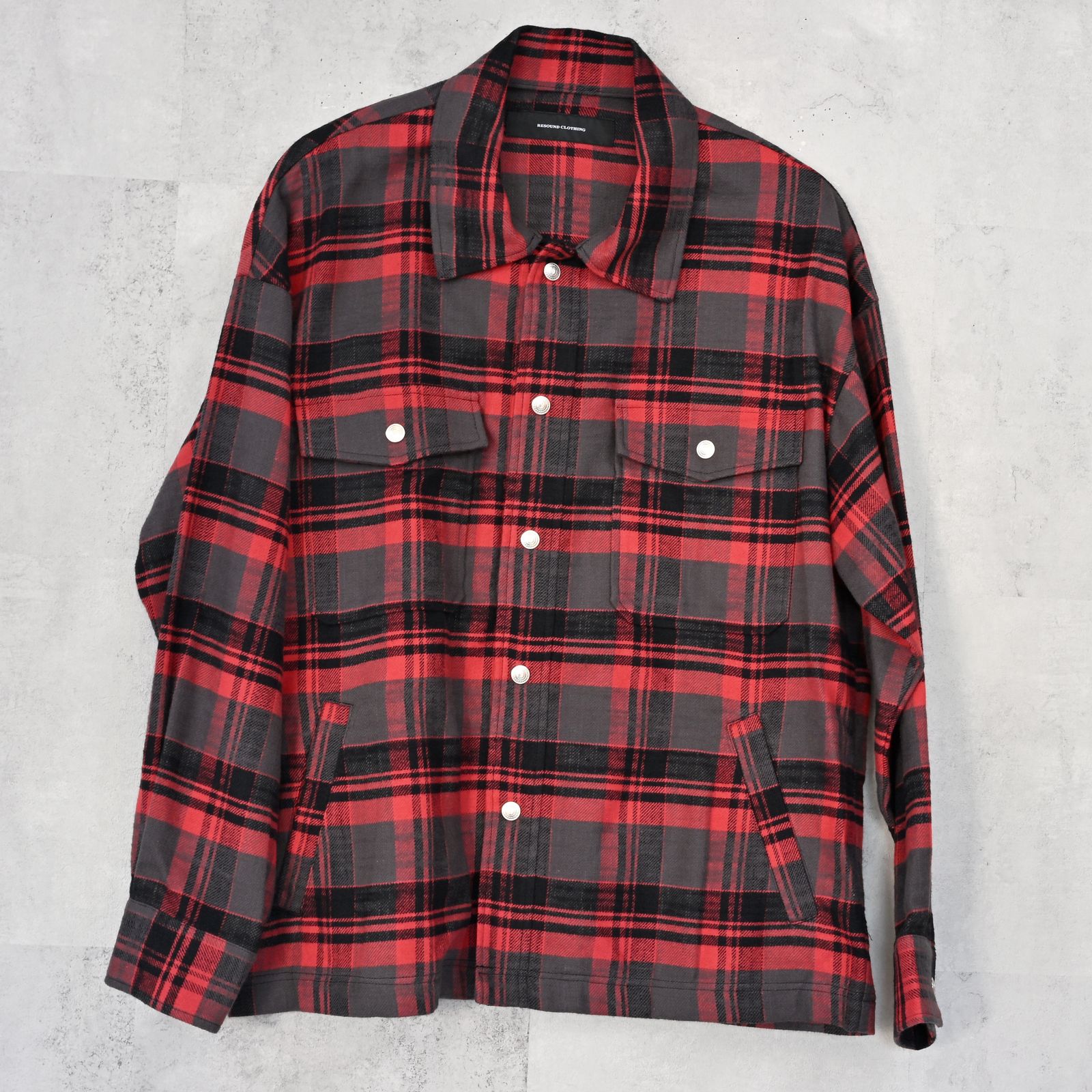 OLD SLABL CHECK JK / RC42-JK-005 / チェックCPOジャケット / レッド (12月下旬入荷予定)