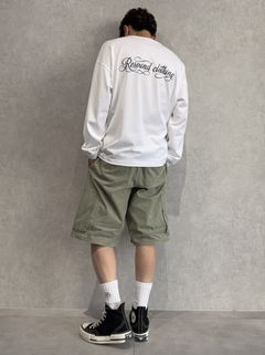 より一層オシャレに見える、ロンTEE×ハーパンの合わせ