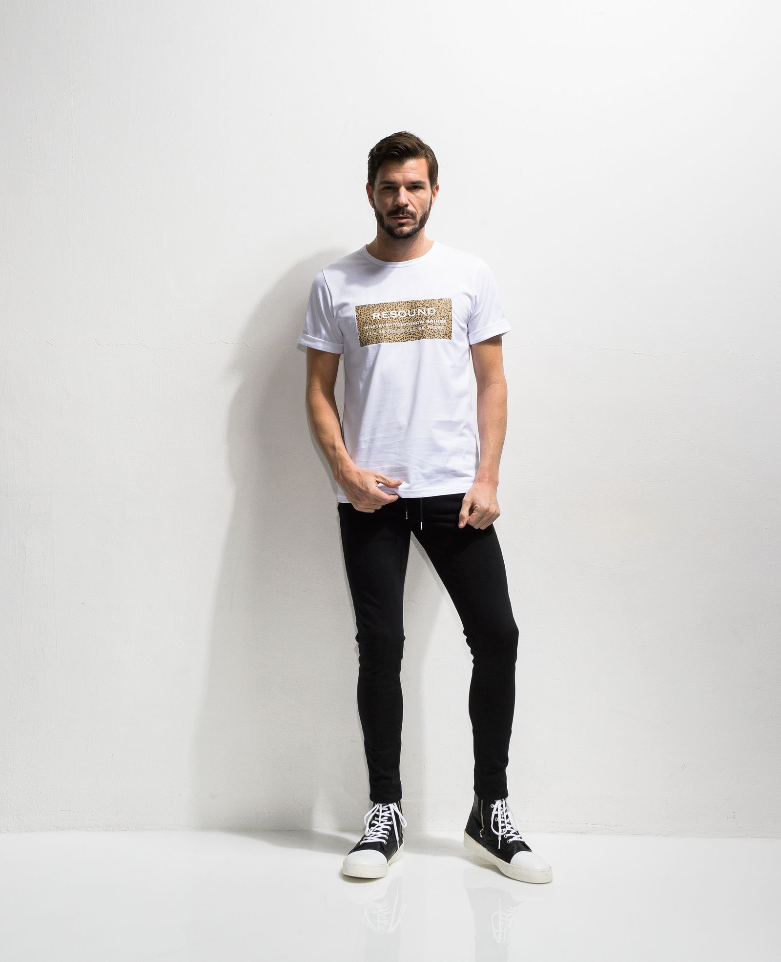LEO BOX ROGO ROLL UP JERSEY TEE / RC20-T-004 / ボックスロゴTシャツ ※