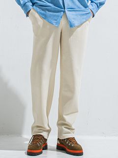 SEMI WIDE TUCK PANTS / RC40-ST-016WT / セミワイドタックパンツ / ブリスターオフホワイト (4月中旬入荷予定)