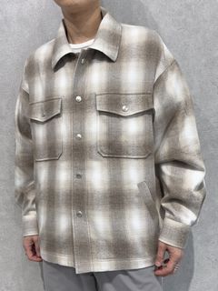 FLANNEL CHECK JK / RC38-JK-007 / フランネルチェックCPOジャケット / ブラウン