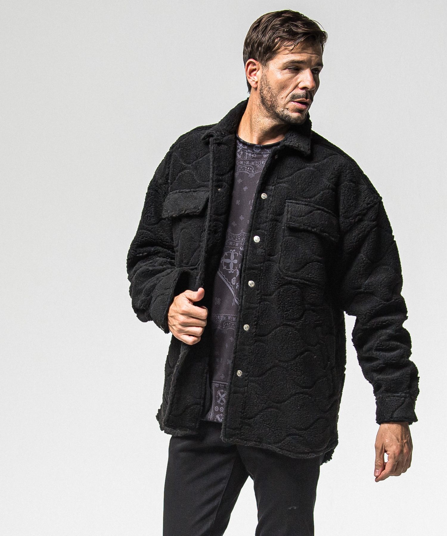 CPO BOA SHIRTS JK / RC38-JK-006 / ボアCPOシャツジャケット / ブラック (11月上旬入荷予定)