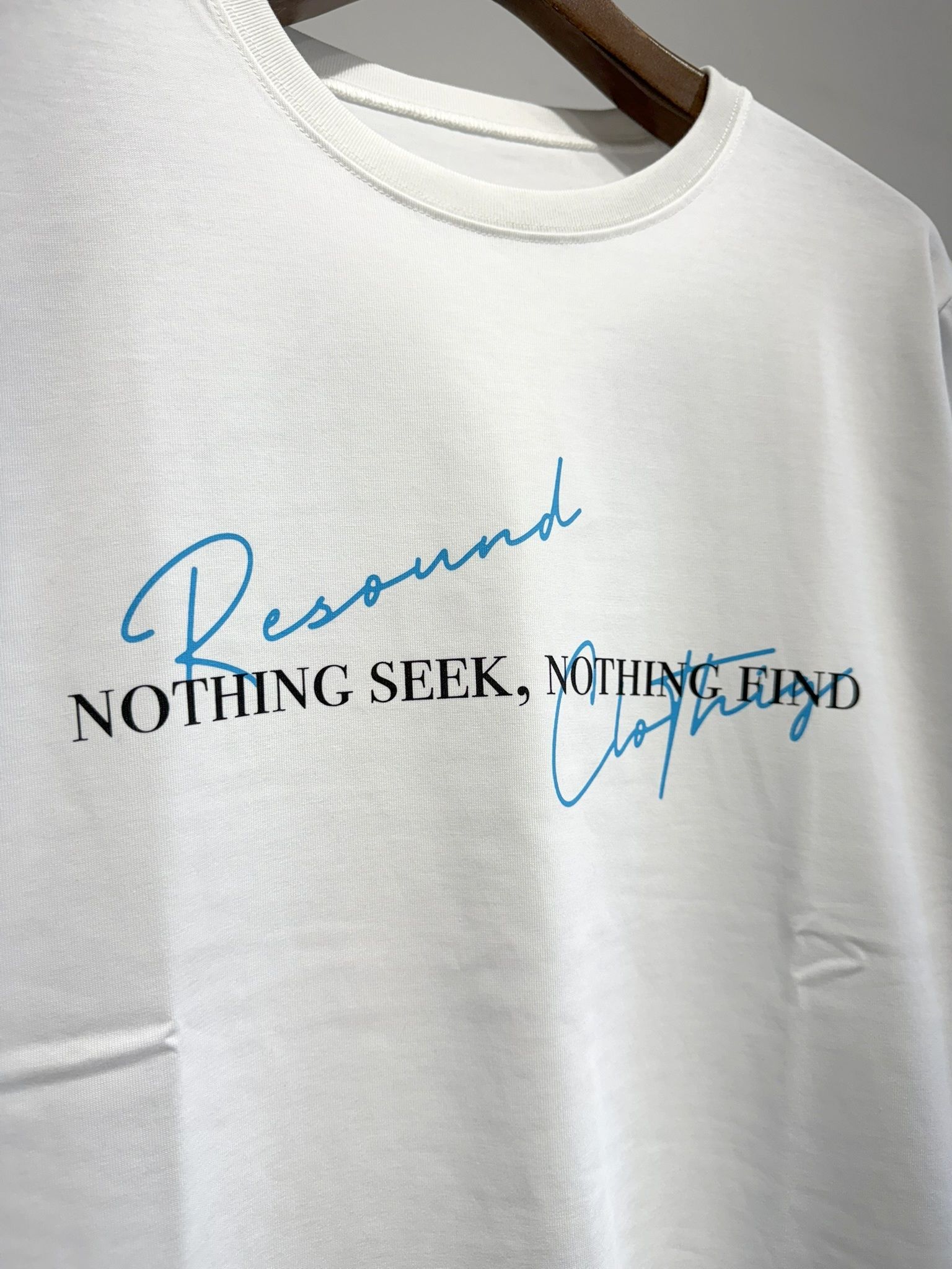 NSNF LONGSLEEVE TEE / RC35-T-009 / メッセージロゴ長袖Tシャツ / ホワイト