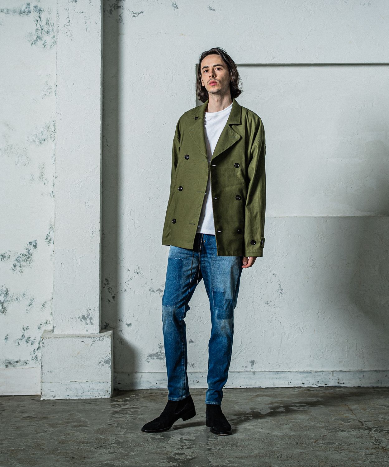 MICK DENIM JERSEY / RC35-ST-020 / デニムジャージテーパードパンツ / インディゴリメイク