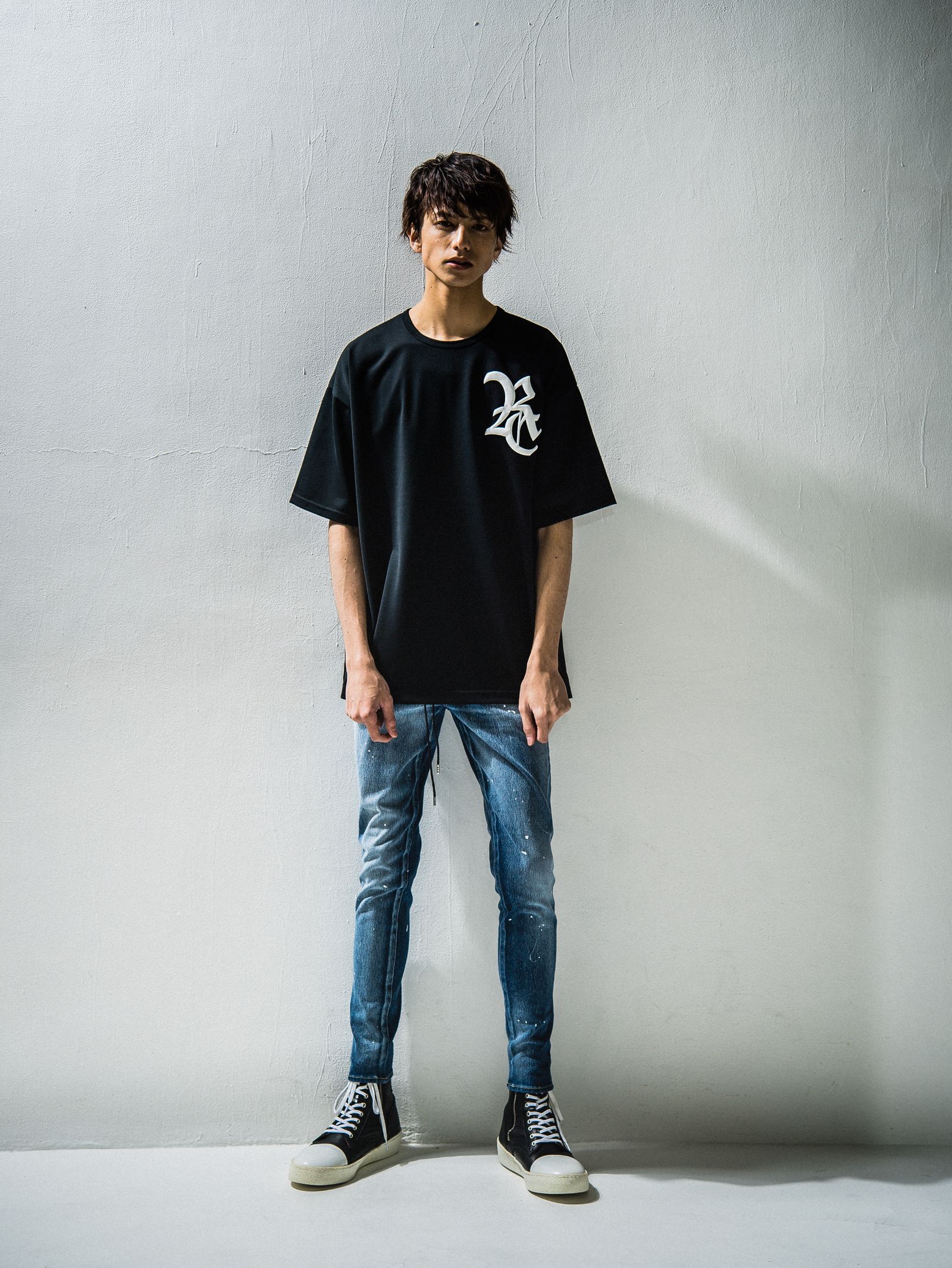 BLIND DENIM JERSEY / RC24-ST-019 / デニムジャージスキニーパンツ