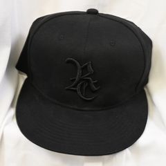 SUEDE RC BB CAP / RC37-CAP-001 / スエードエコレザーべースボールキャップ / ブラック×ブラック (9月上旬入荷予定)