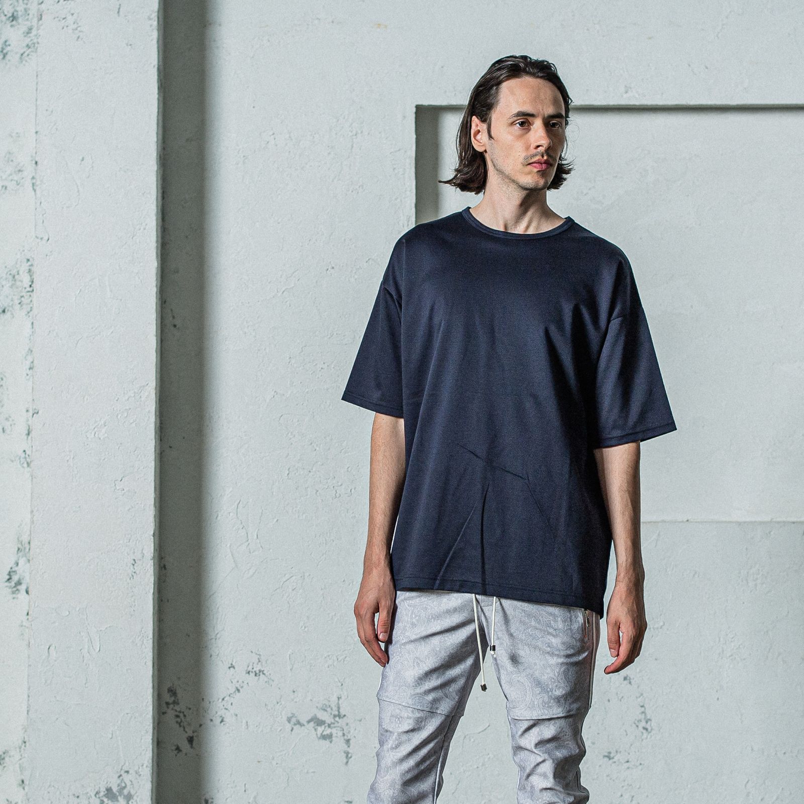 FINEST BASIC LOOSE T / RC35-T-007 / 最高品質コットンビッグTシャツ / ネイビー