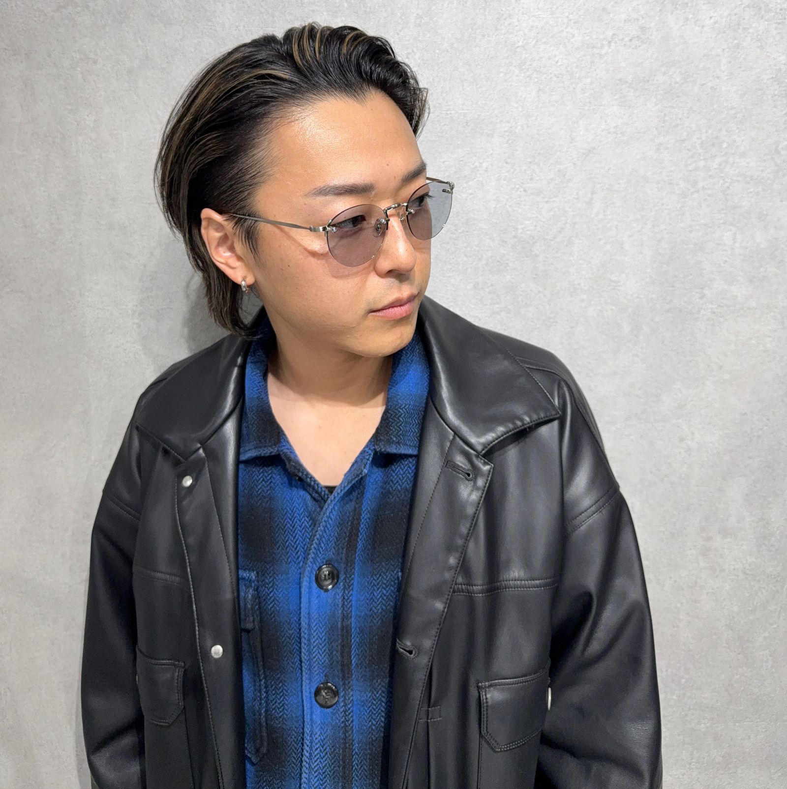 NEW. GOBER C-1 / サングラス / ブラステッドシルバー