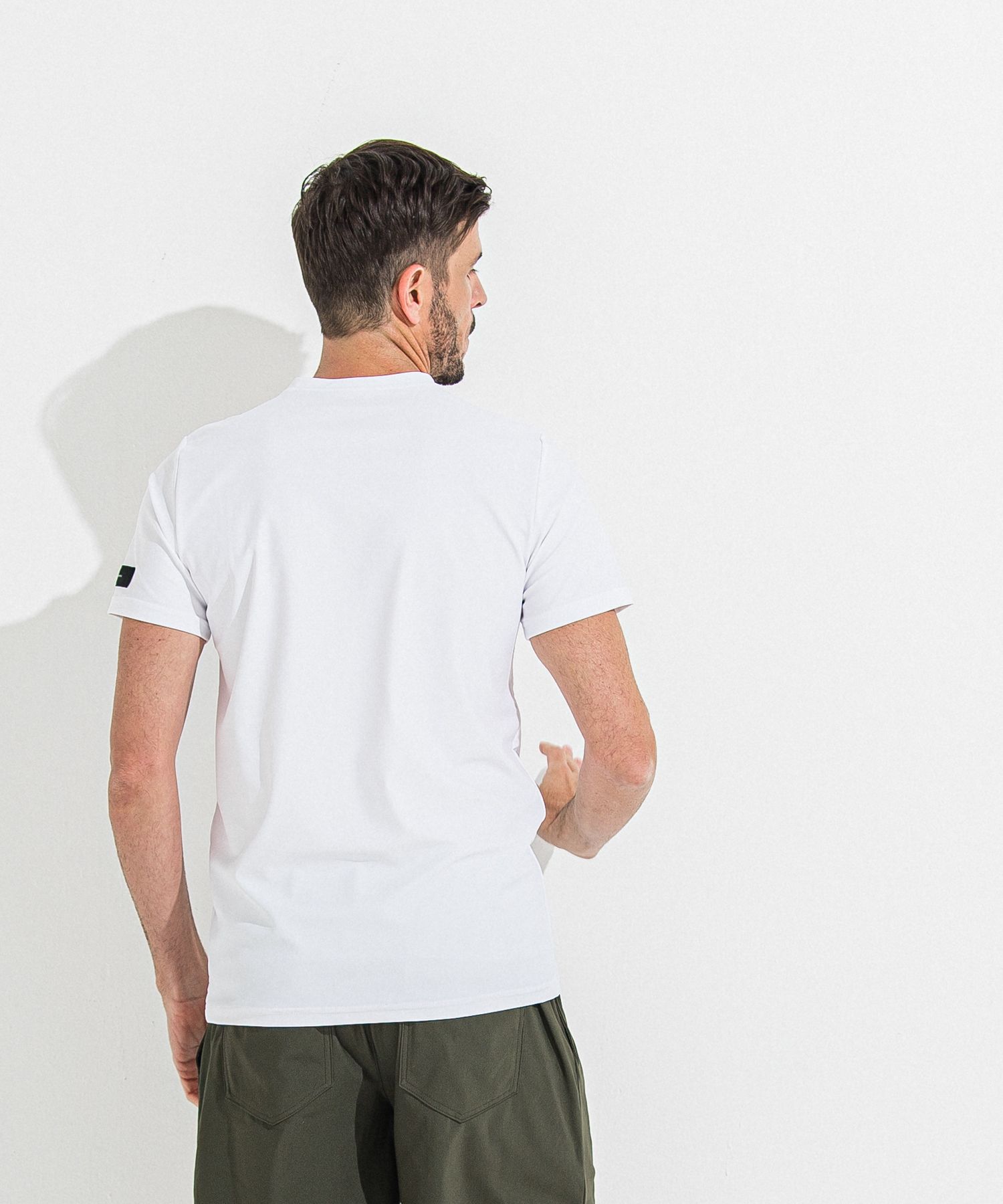 HANDWRITING RUSH BASIC T / RC36-T-013 / ハンドライティングロゴラッシュガードTシャツ / ホワイト