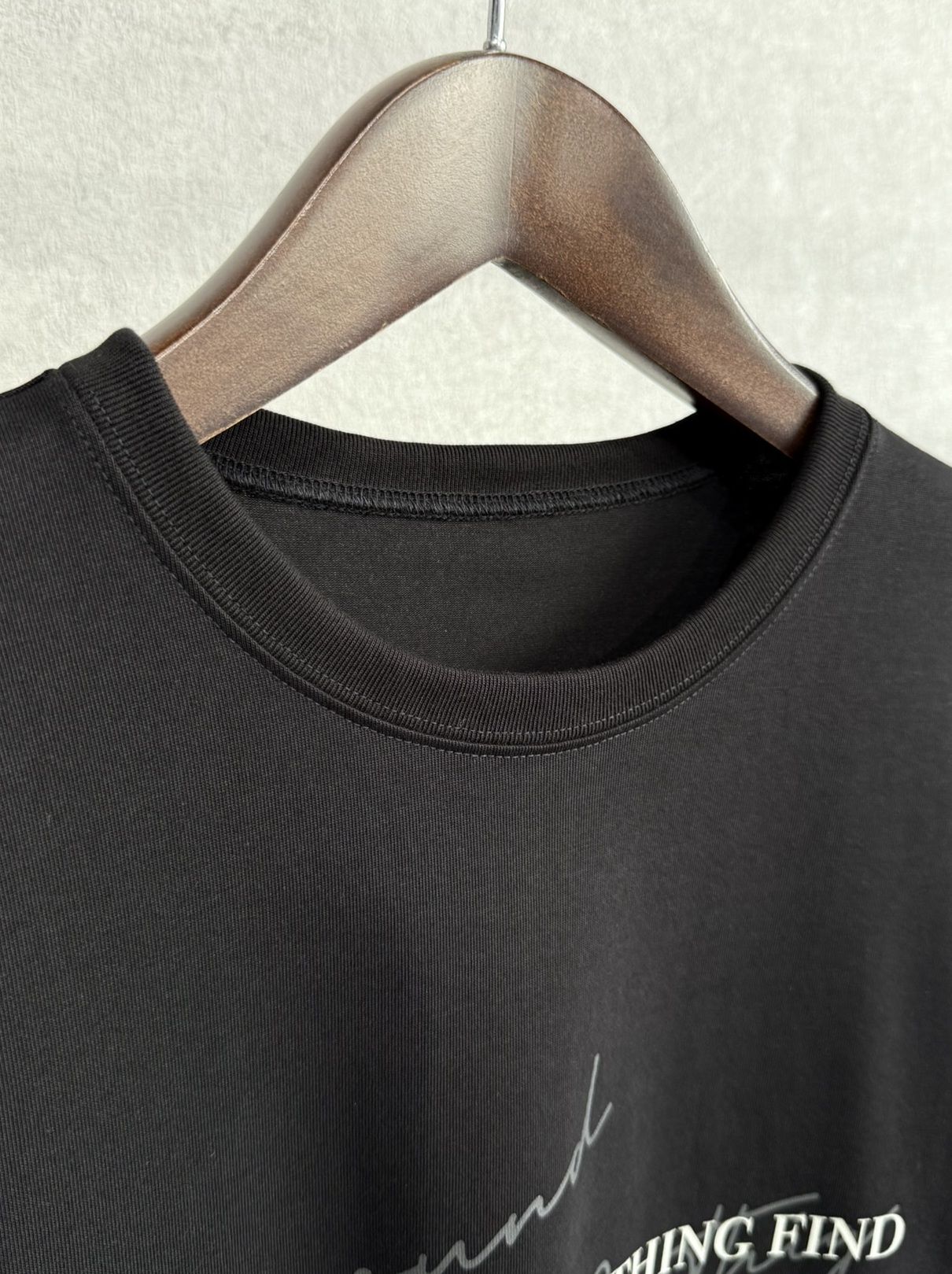 NSNF BASIC TEE / RC35-T-003 / メッセージロゴジャストTシャツ / ブラック
