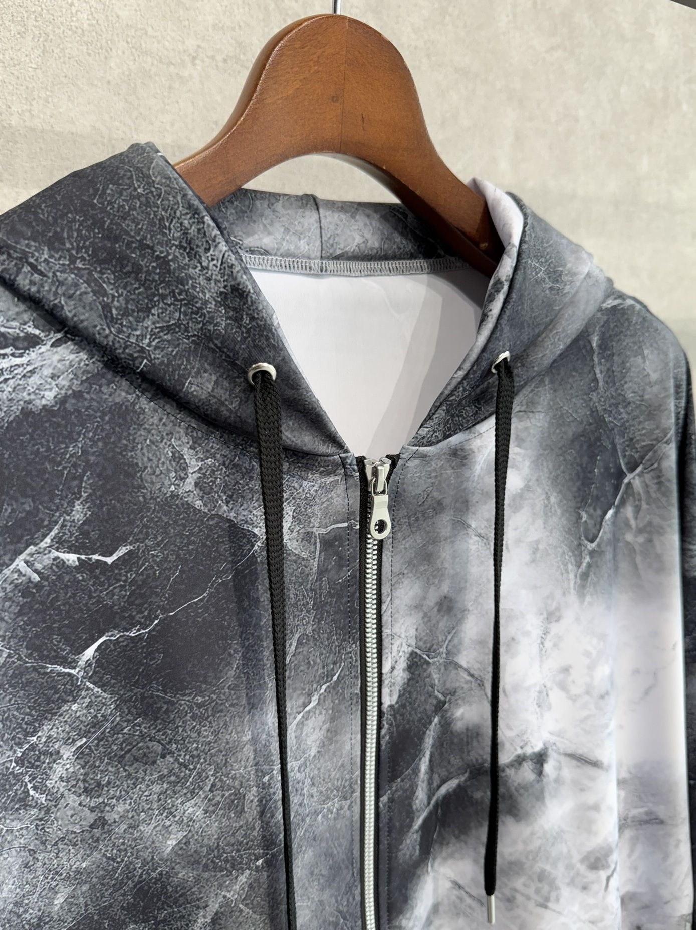 RUSH OVER ZIPUP HOODIE / RC36-C-001 / ラッシュガードパーカー / マーブルブラック