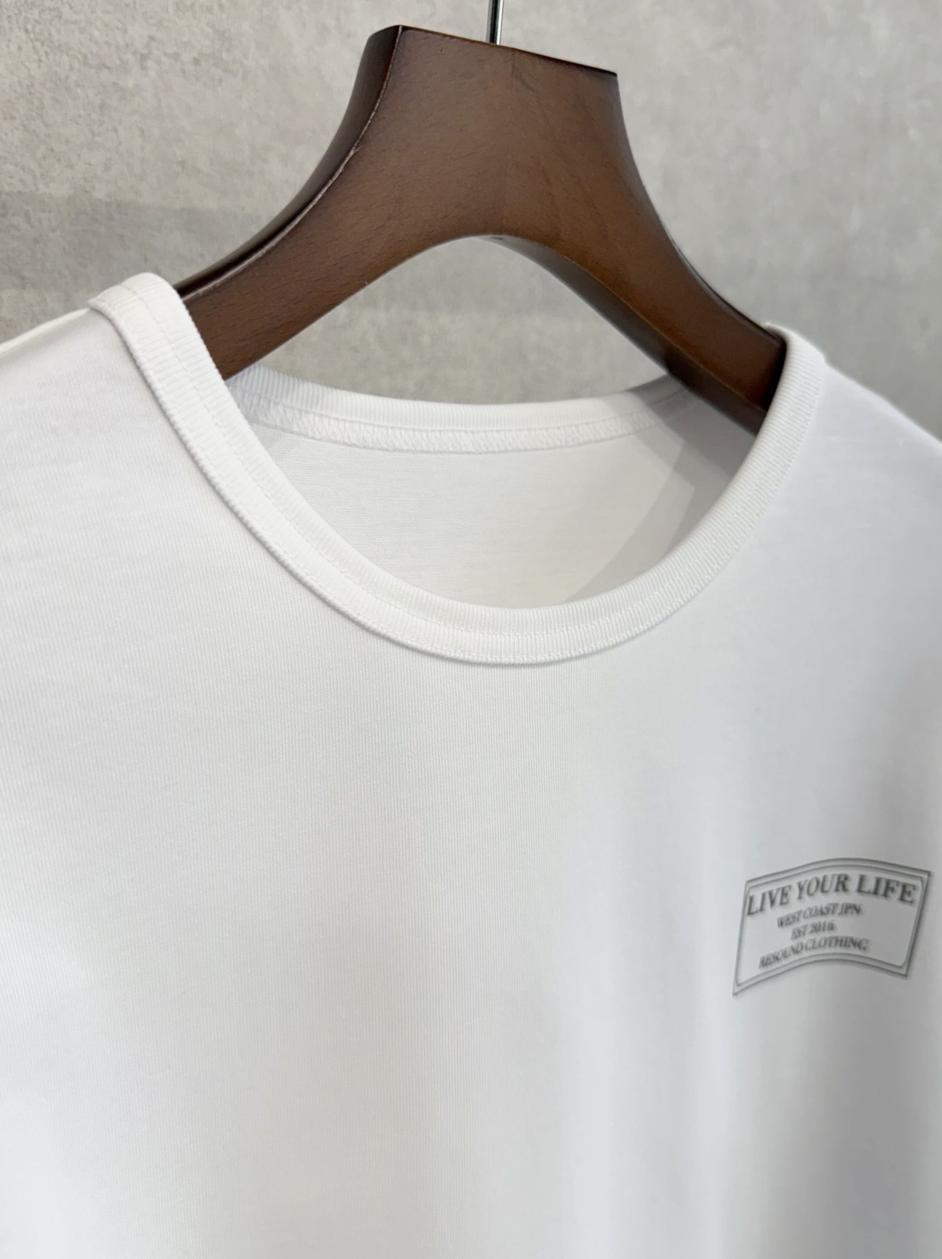 CREW OVER TEE / RC36-T-007 / バックプリントビッグTシャツ / ホワイト