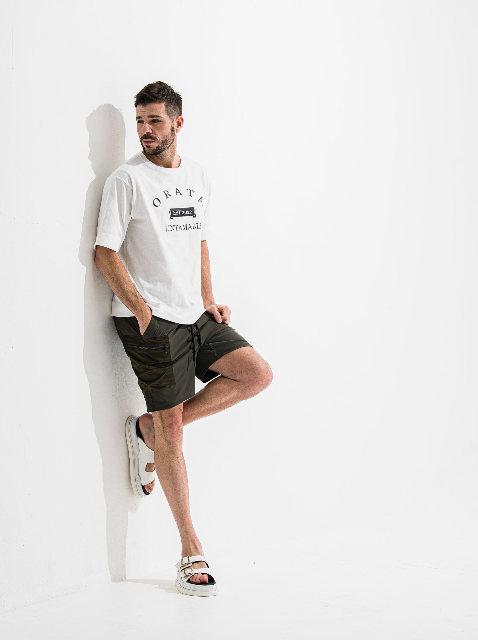 NYLON GR SHORTS / OR2-HP-001 / ナイロンギアカーゴハーフパンツ / カーキ