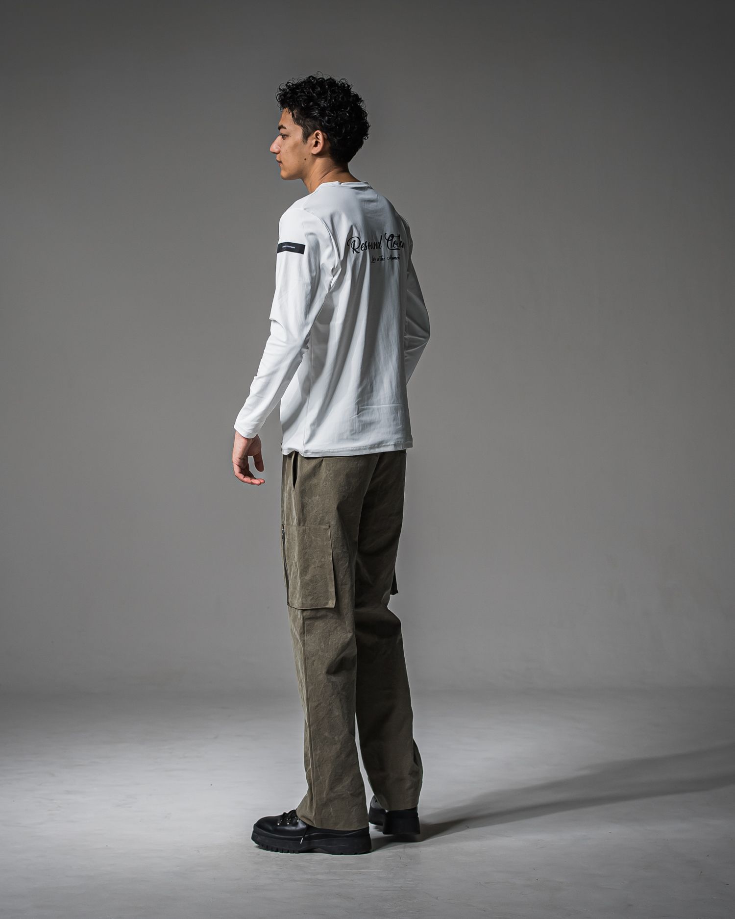 DAVID CARGO PANTS / RC37-ST-040 / ミリタリーワイドカーゴパンツ / ヴィンテージカーキ