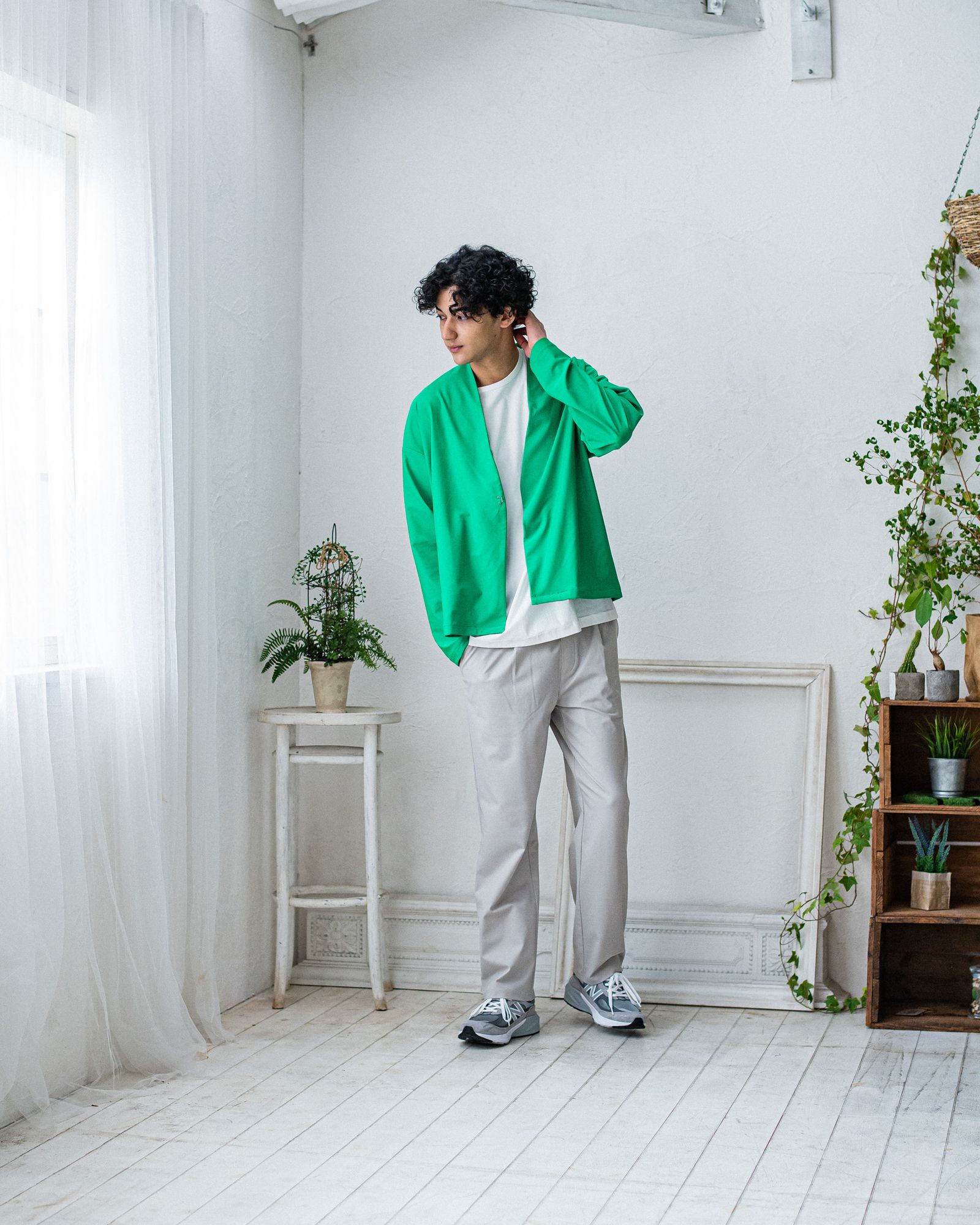 CHRIS EASY WIDE TUCK PANTS / RC32-ST-016WT / ワイドタックパンツ / グレージュ