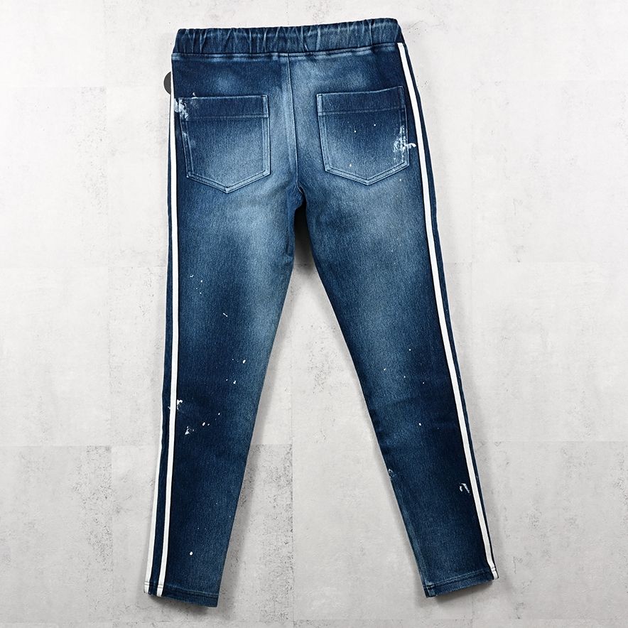 EX DENIM JERSEY BLIND LINE PT / RC41-ST-008D / デニムジャージラインパンツ / ダークインディゴ (9月上旬入荷予定)