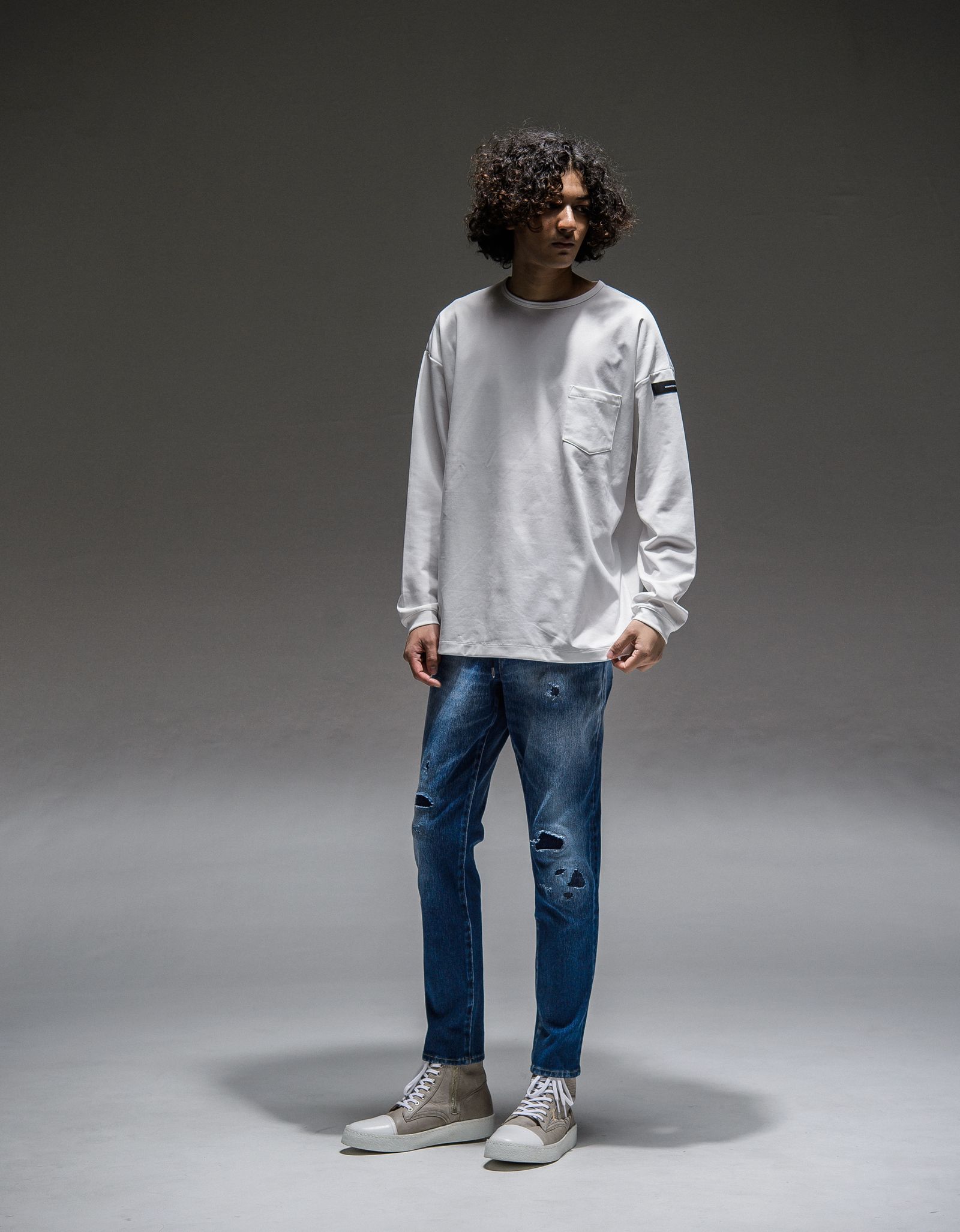 DOUBLE LOOSE POCKET LONG TEE / RC21-T-003 / ロングスリーブTシャツ