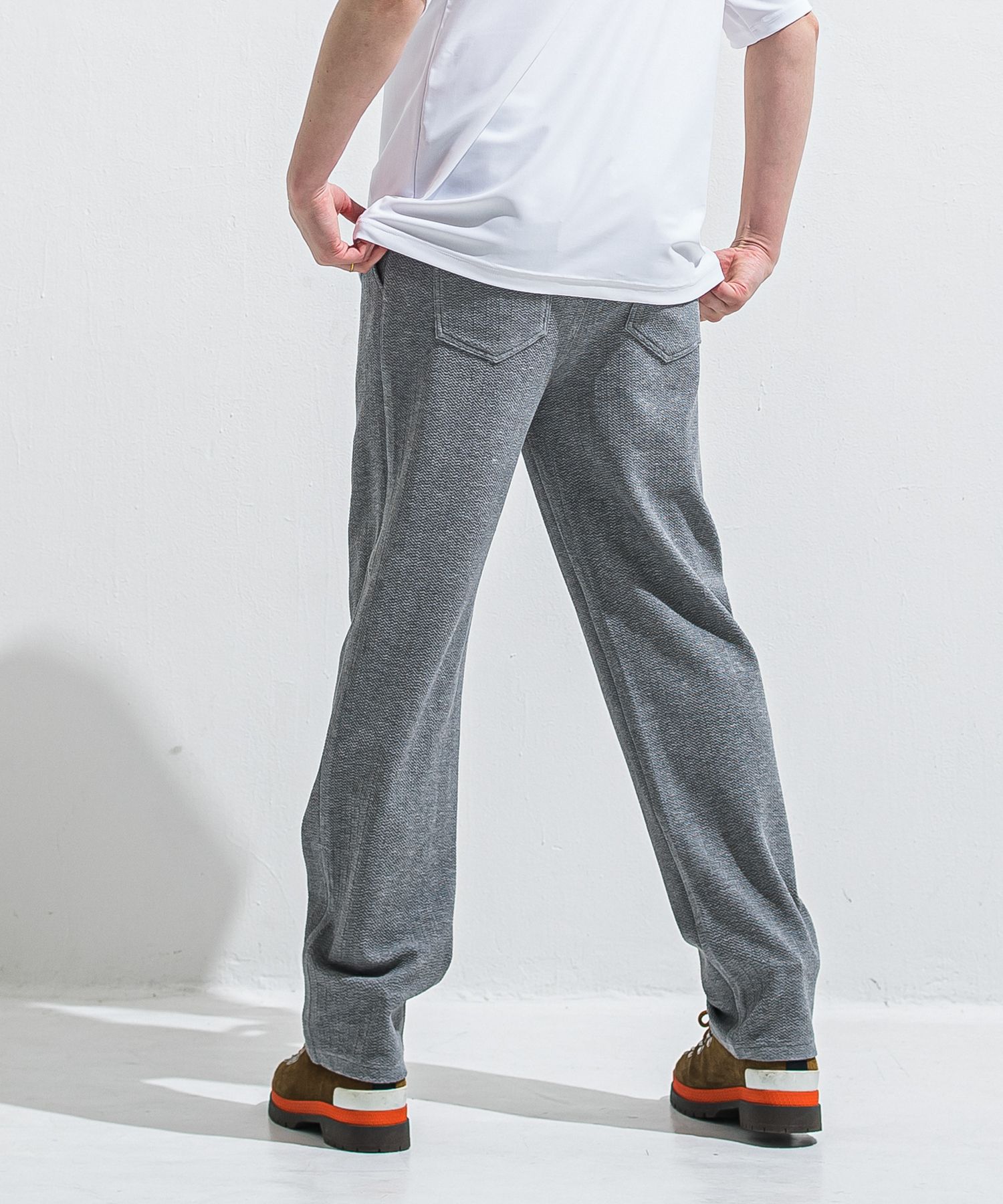 SEMI WIDE TUCK PANTS / RC40-ST-016WT / セミワイドタックパンツ / ブリスターグレー (4月中旬入荷予定)