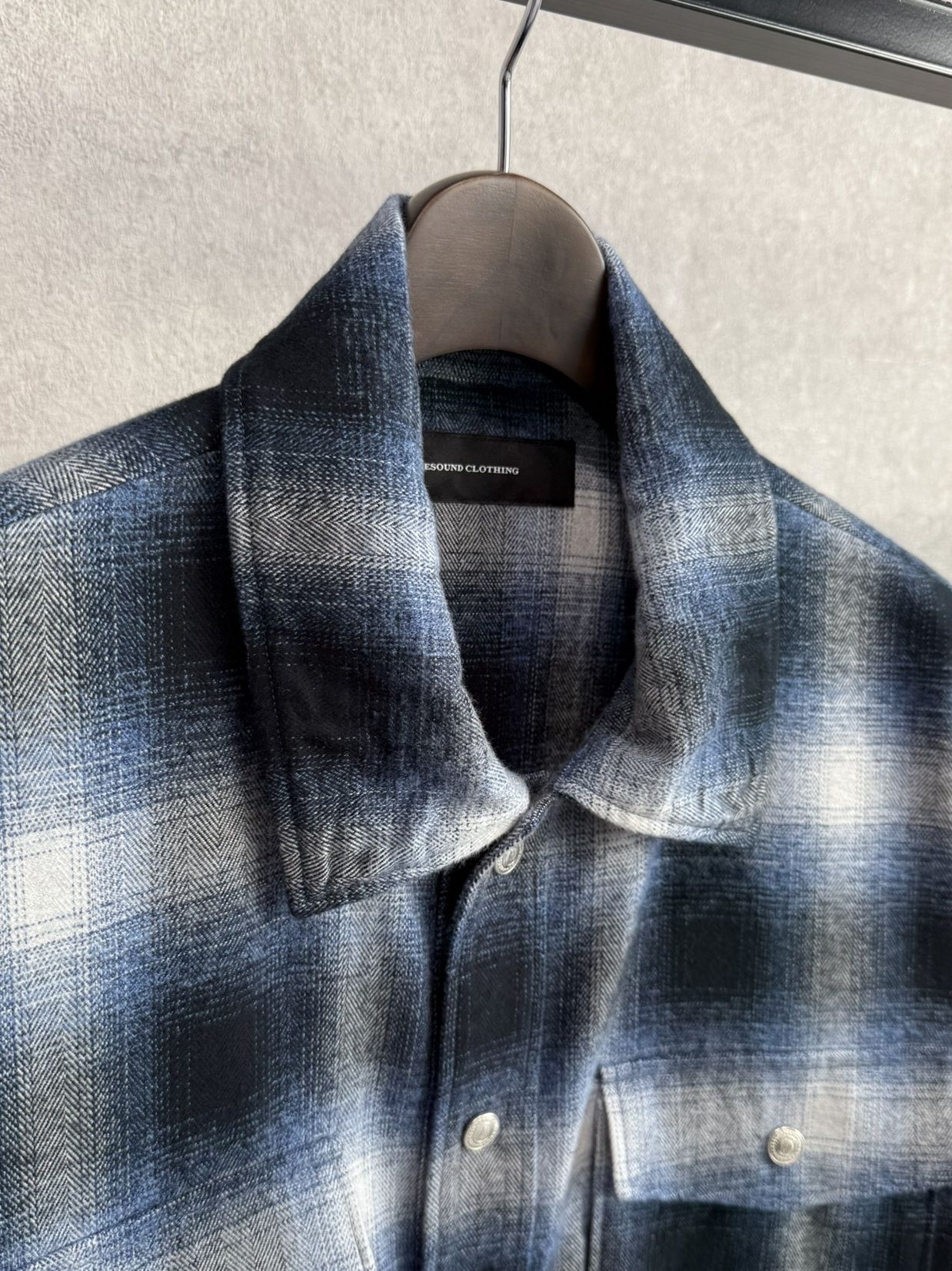 FLANNEL CHECK JK / RC38-JK-007 / フランネルチェックCPOジャケット / ブルー