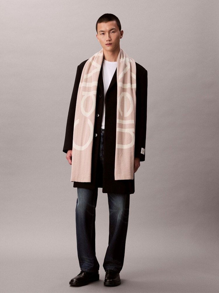 ツートーンウールカシミヤロングマフラー / 4D8030G / 67U(ベージュ)