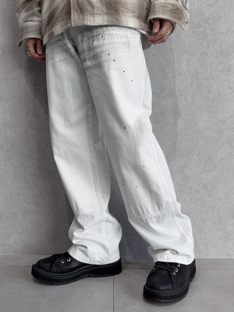 DOUBLE KNEE PT / RC39-ST-041 / ダブルニーワイドデニムパンツ / ホワイトユーズド