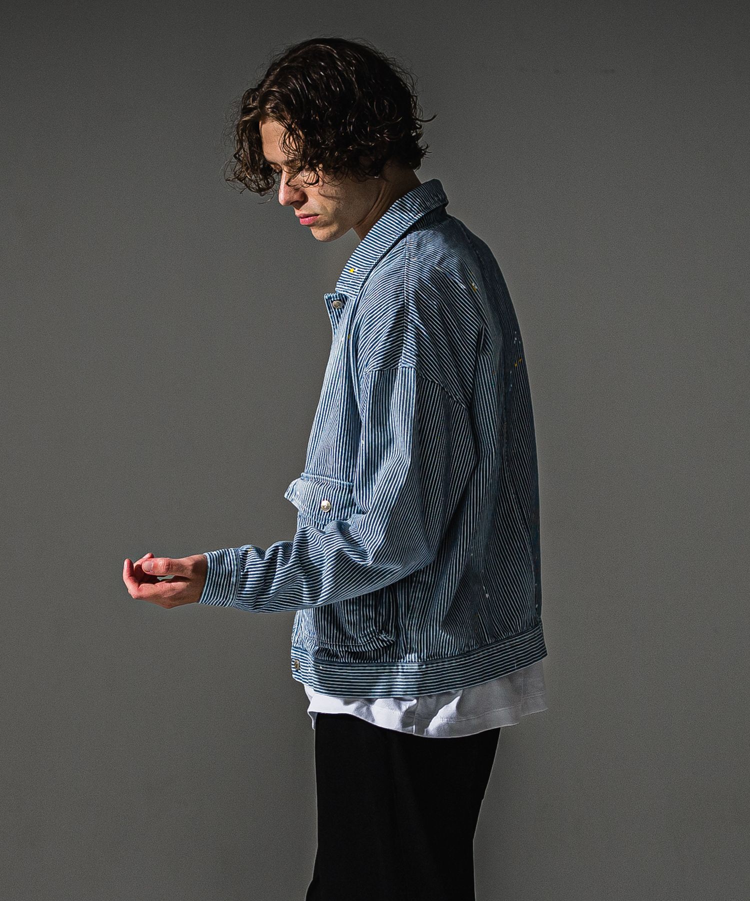 LDENIM AG FLIGHT JACKET / RC41-JK-001 / デニムフライトジャケット / ヒッコリー (8月中旬入荷予定)