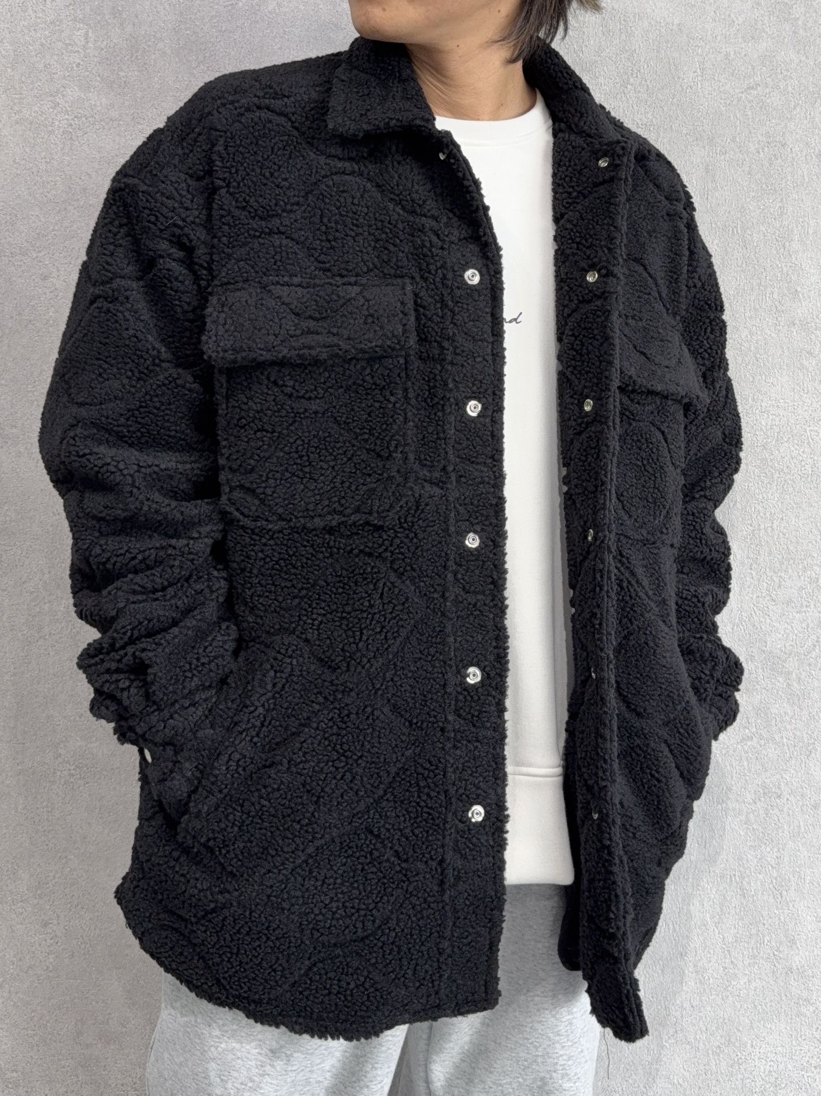 CPO BOA SHIRTS JK / RC38-JK-006 / ボアCPOシャツジャケット / ブラック